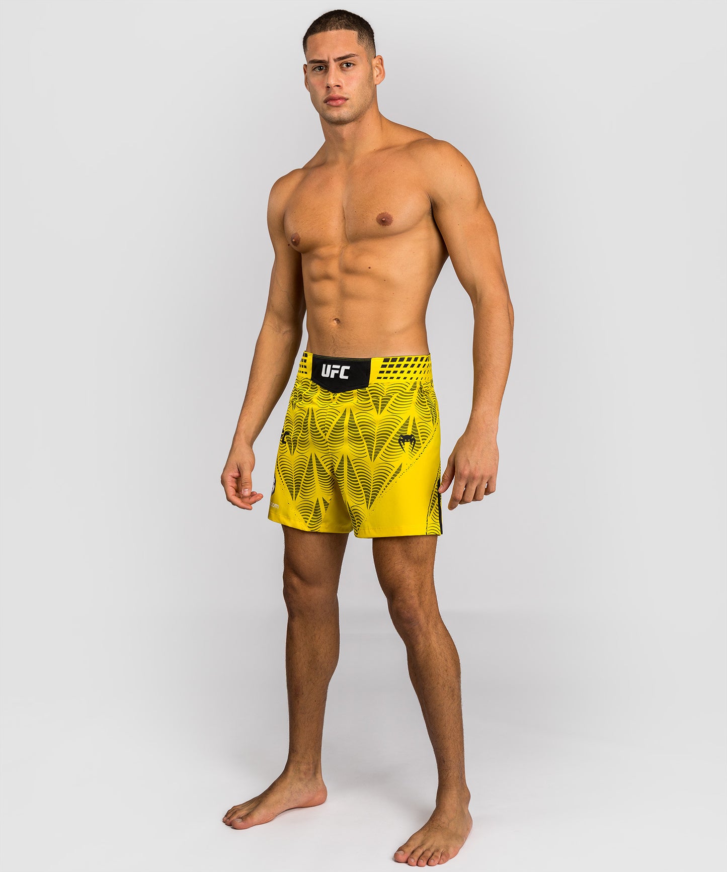 Men's UFC Zenith by Venum Yellow Authentic Fight Night Short Fit Fight Short