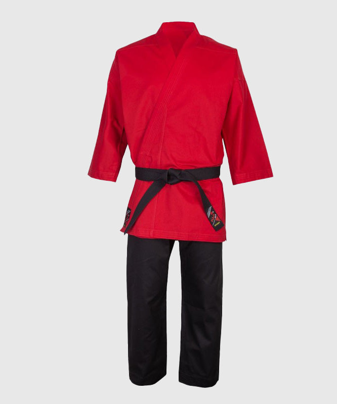 Kimono de self-defense Fujimae - Rouge/Noir