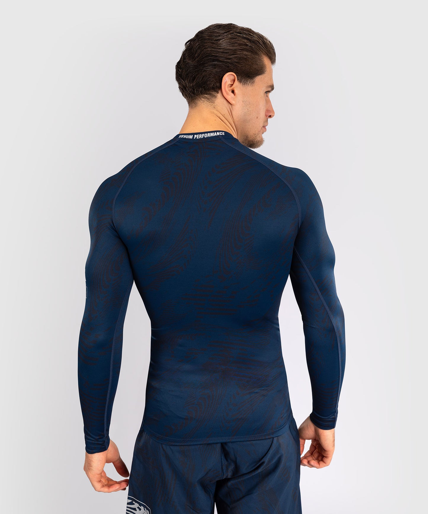 UFC Fusion by Venum Fight Week Rashguard a maniche Longhe Performance - Blu oceanico