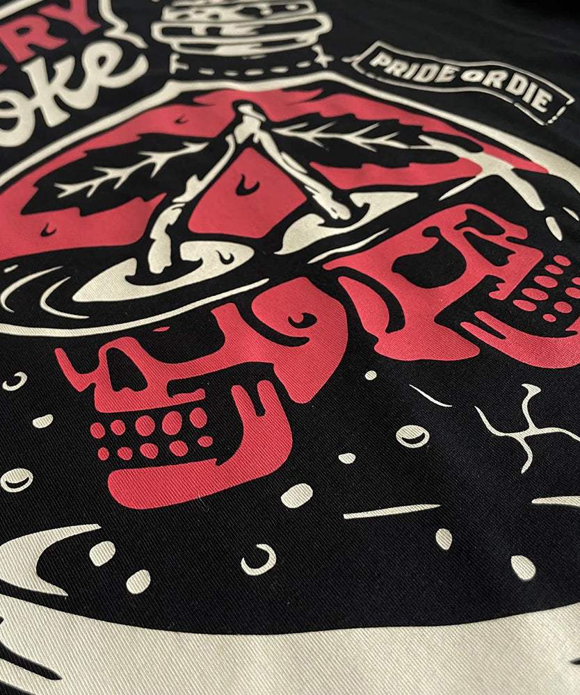 T-Shirt Pride Or Die Cherry Choke - Noir