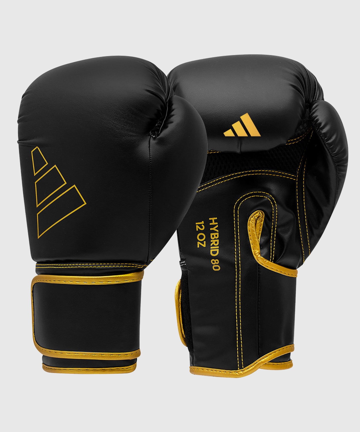 Adidas Hybrid 80 Guantes de Boxeo - Negro/Oro
