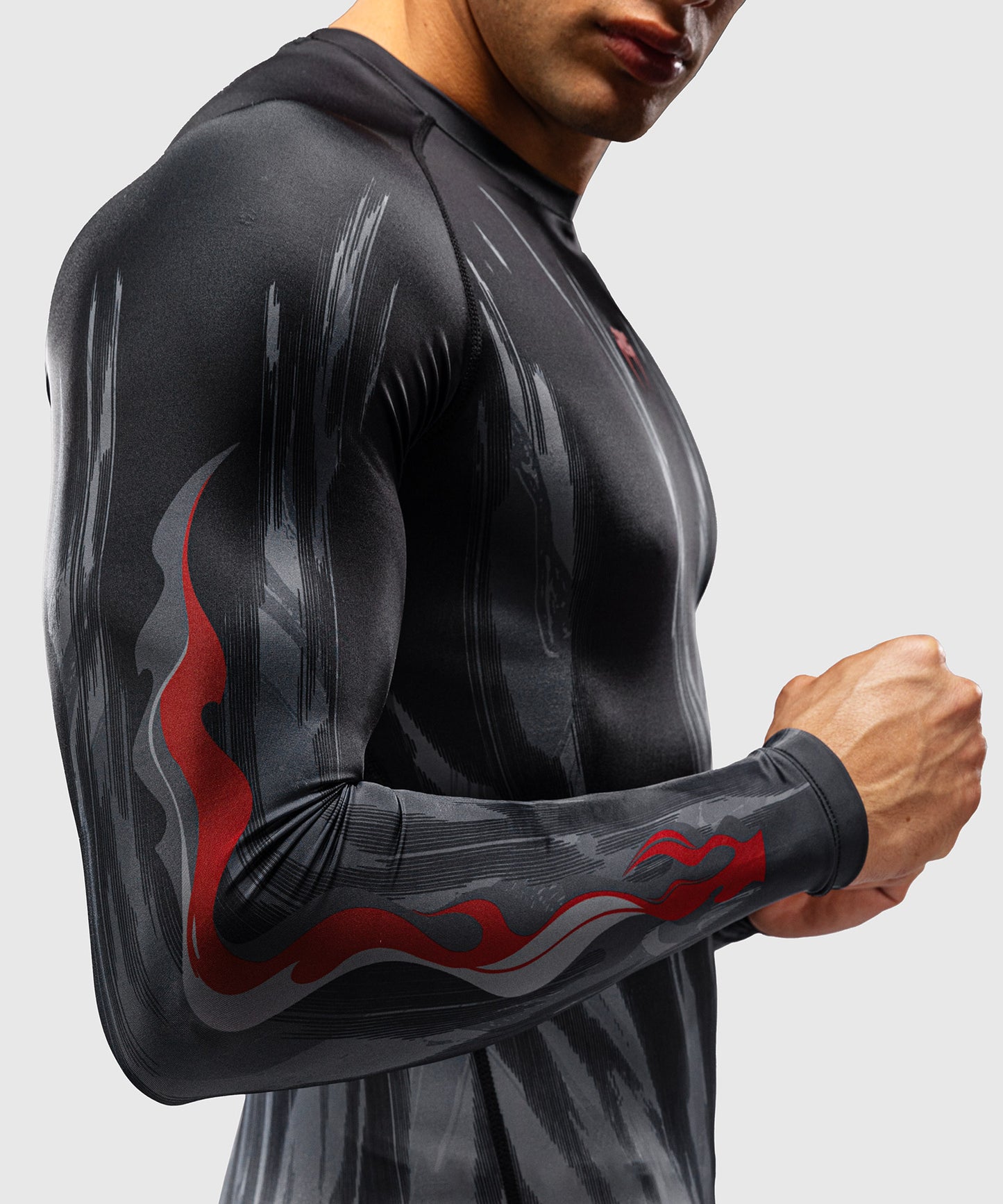 Rashguard à Manches Longues Venum Demon - Noir/Gris