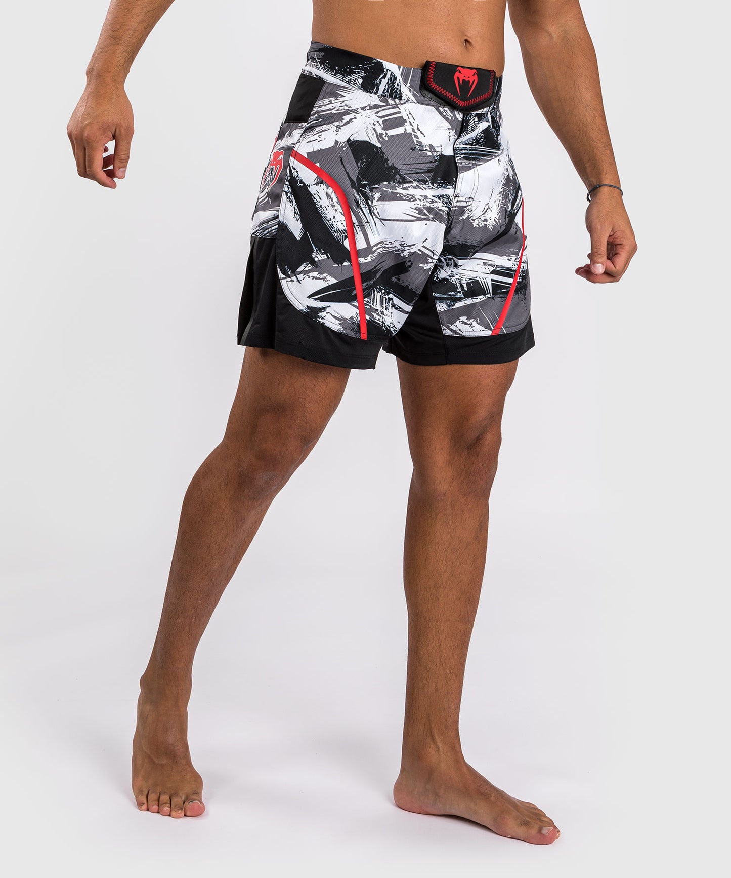 Venum Electron 3.0 Fight Shorts - Grau/Rot