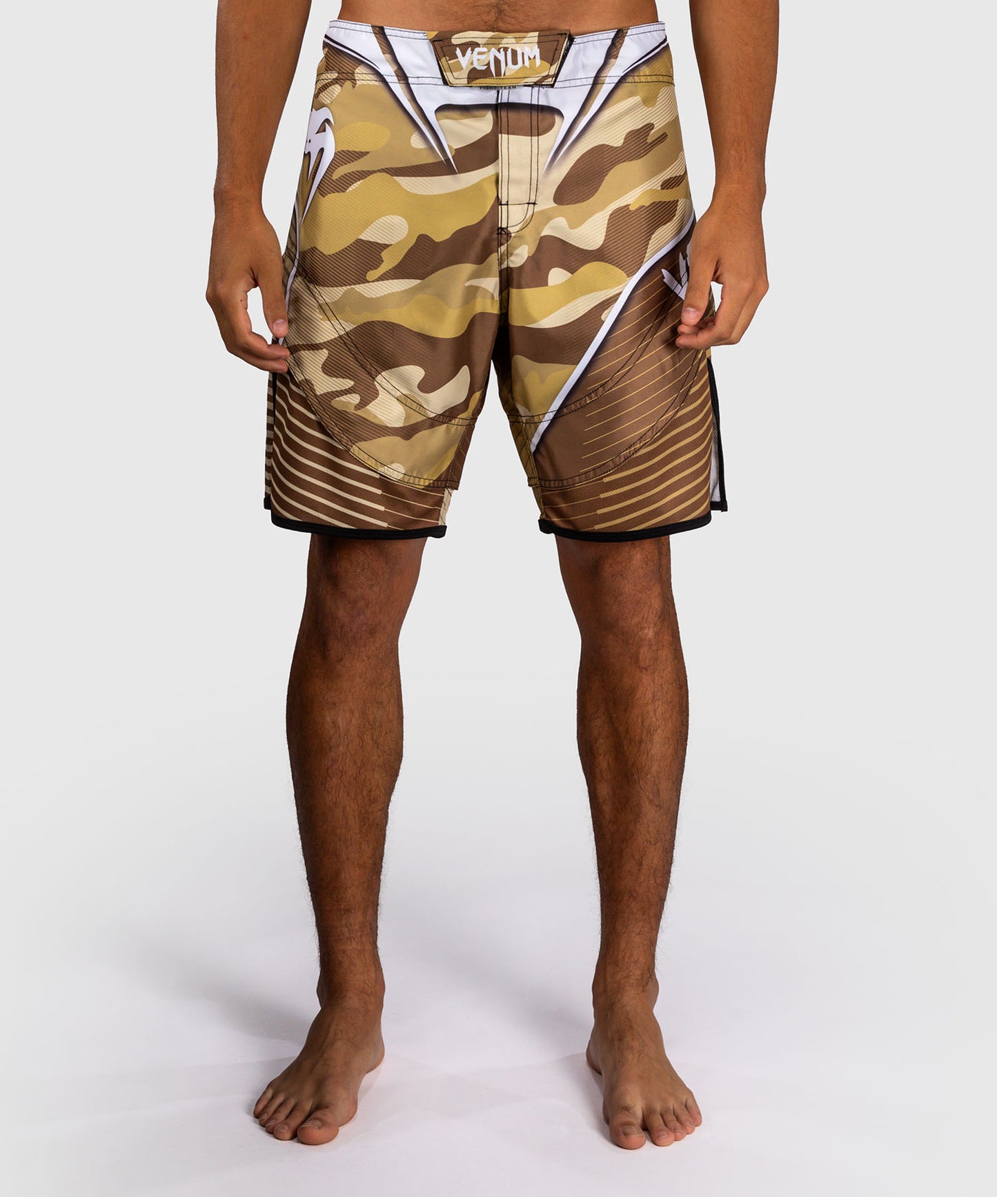 Venum Camo Hero Fight Shorts - Light Beige/Brown