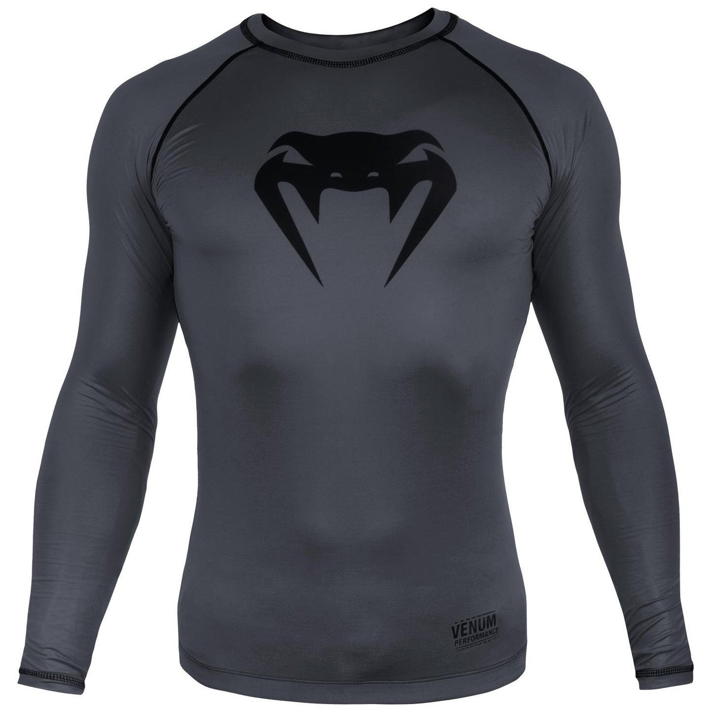 Venum Contender 3.0 Compression T-shirt - Long Sleeves - Heather Grey/Black
