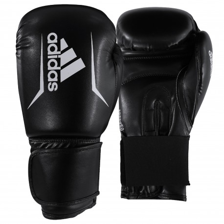 Gants de boxe Adidas Speed 50 - Noir/Blanc