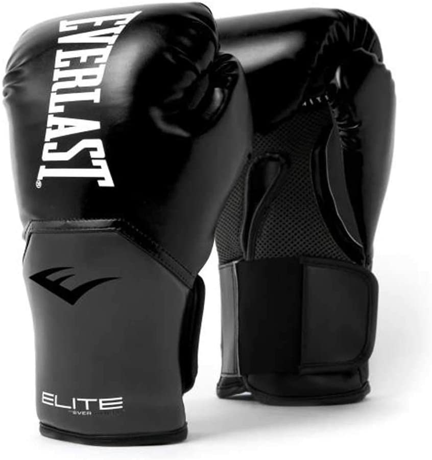 Gants de Boxe Everlast Elite Pro Style Elite - Noir/Gris avec une large protection de la main