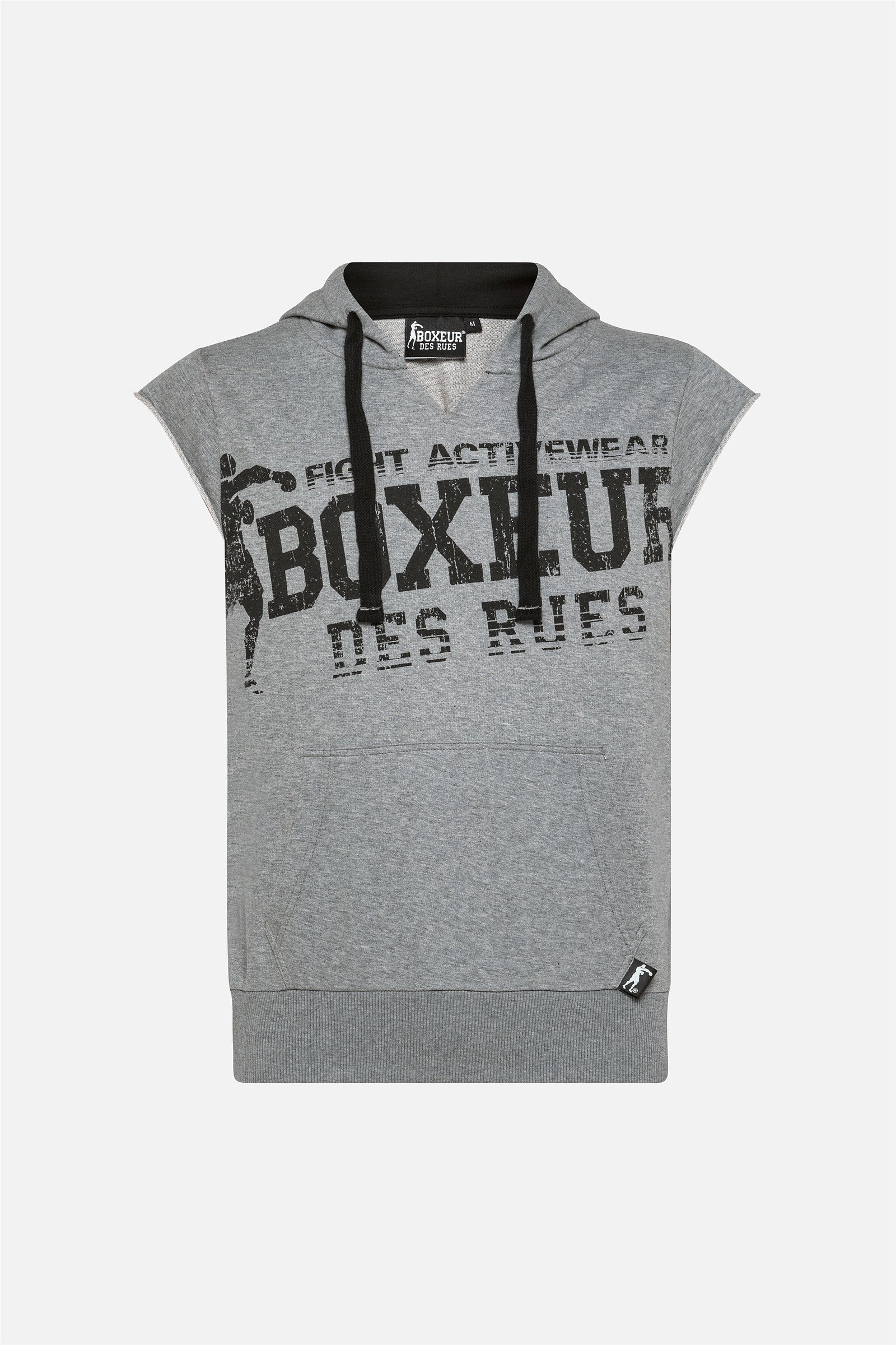 Sweatshirt sans manches Boxeur des Rues Gris Dragon Bleu