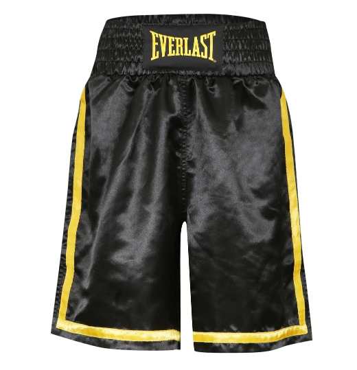 Everlast Short de boxe thaïlandais pour homme, Noir/Dos, XL