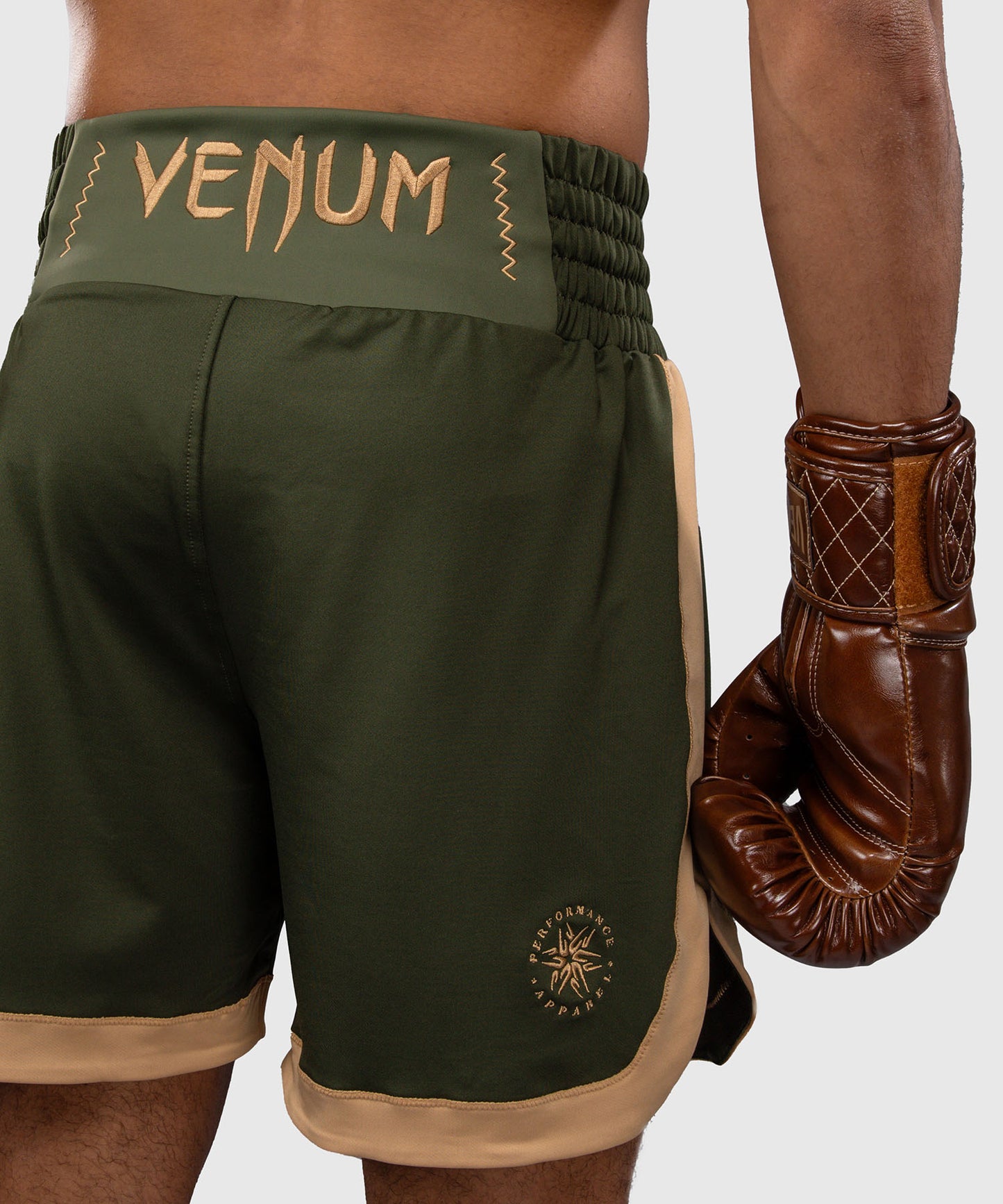 Venum Classic Boxing Shorts - Military Green/Sand