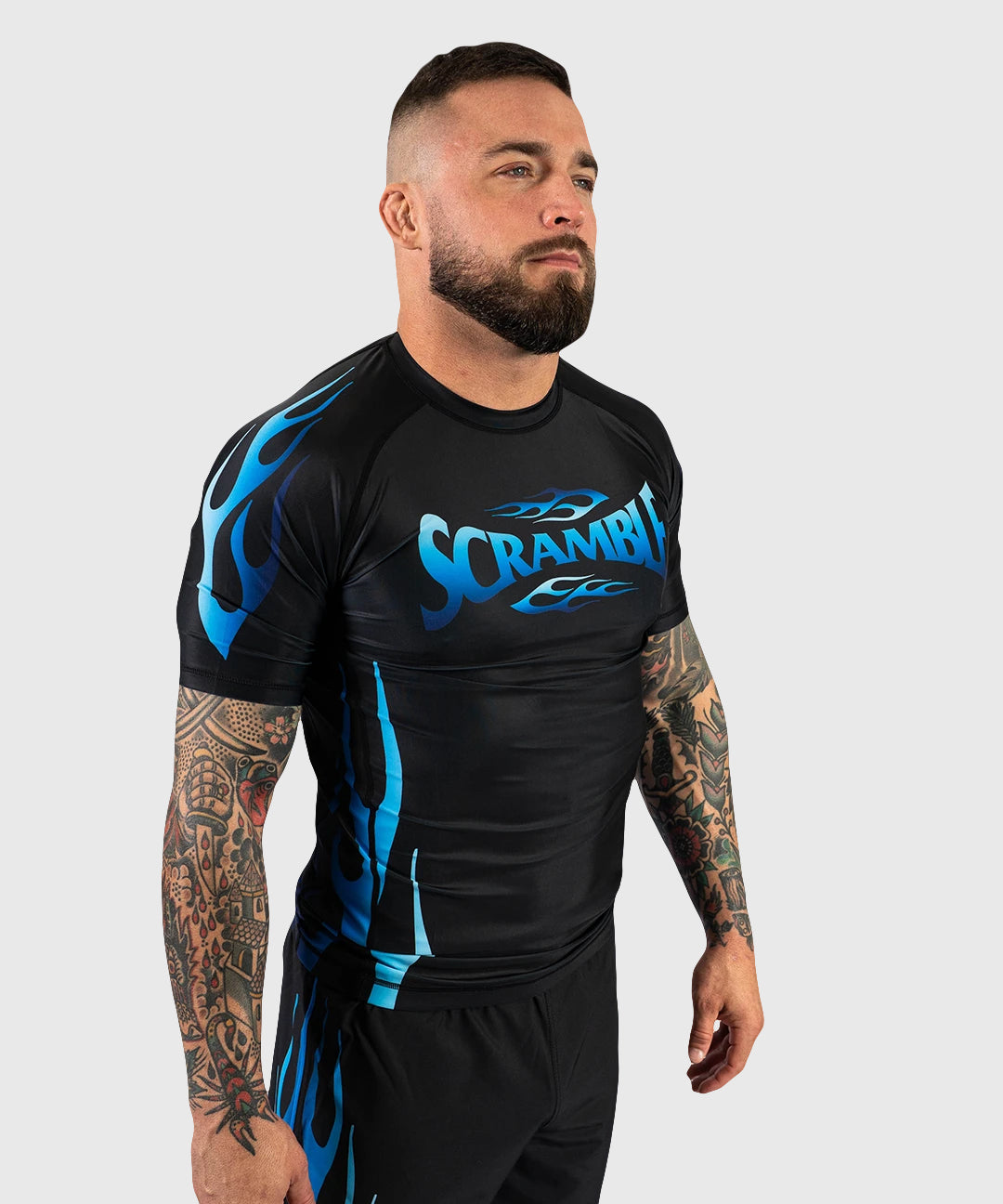 Rashguard À Manches Courtes Scramble 1998 Ice - Noir/Bleu