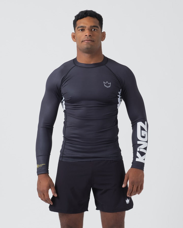Rashguard À Manches Longues Kingz Ranked Performance V2 - Noir