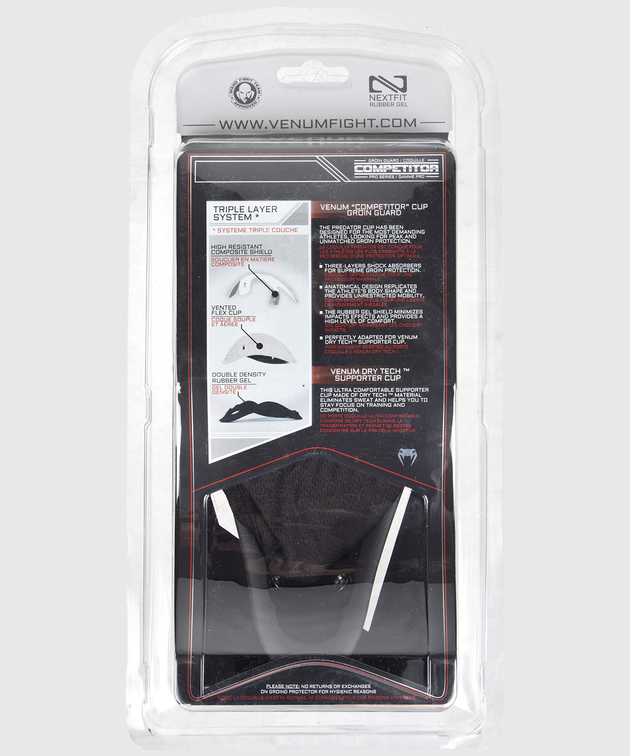 Venum Competitor Tiefschutz & Support - Silber Serie