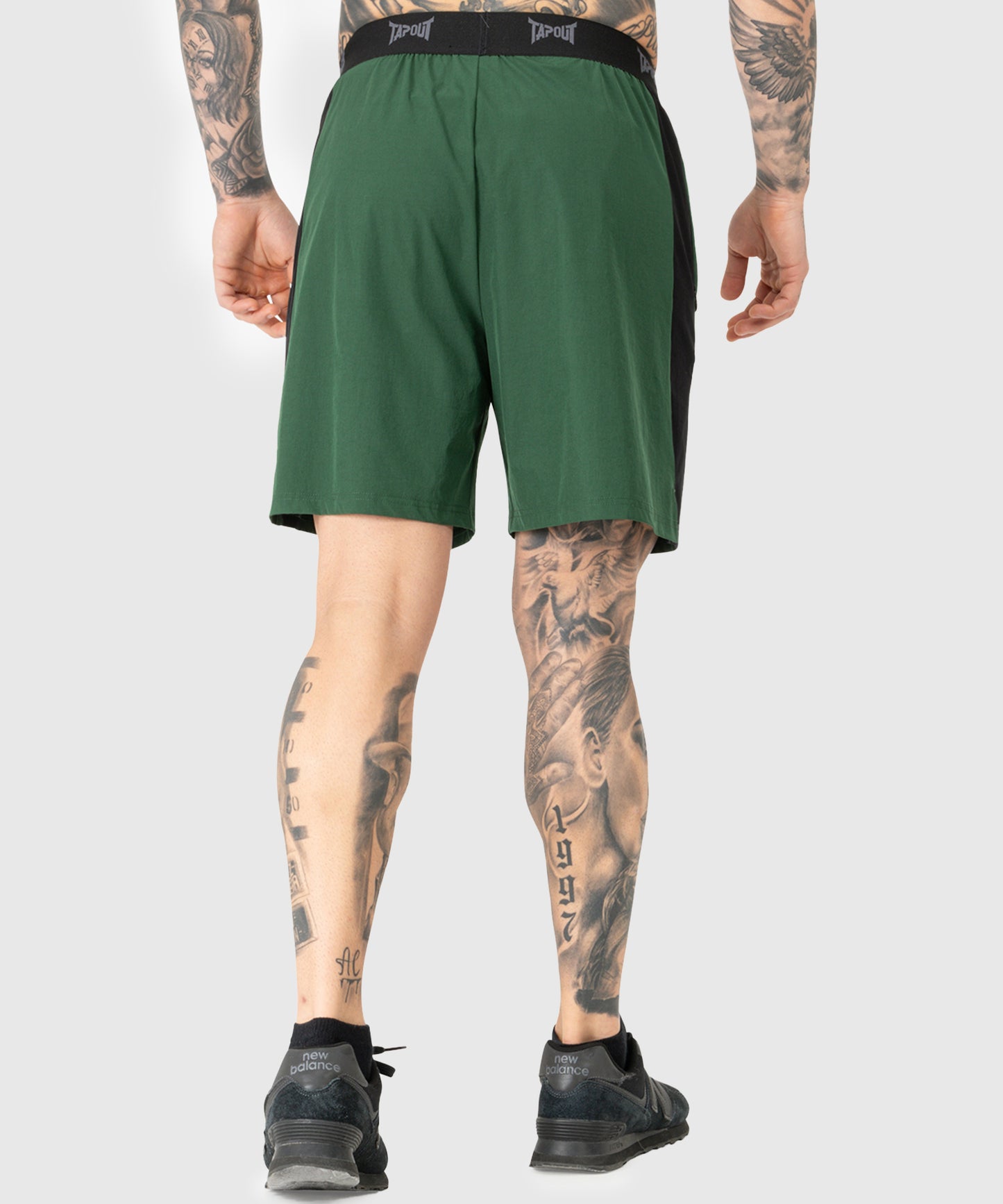 Tapout Training Shorts - Green/Black