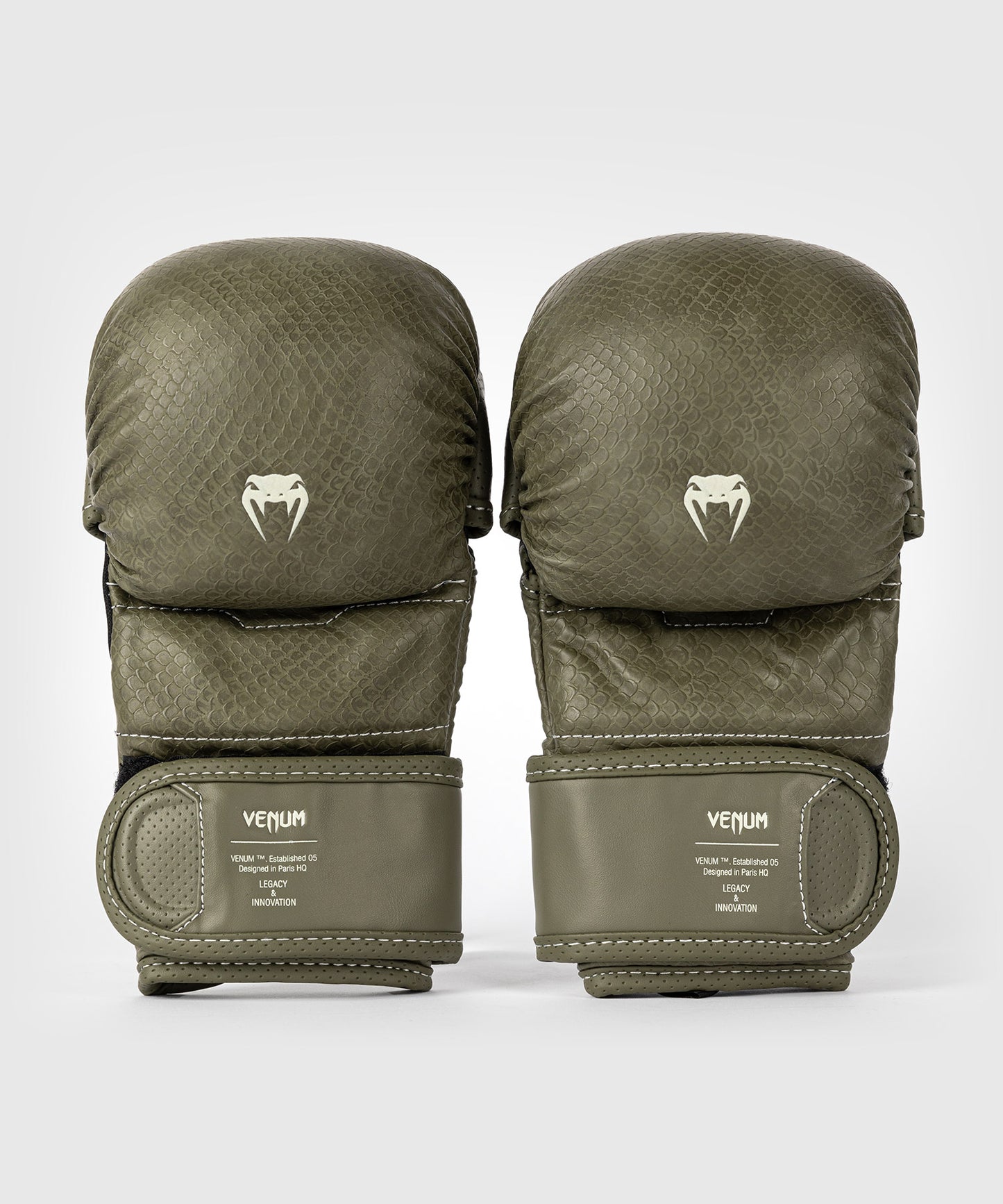 Venum Impact Evo Scales MMA Sparring Gloves - Army Green