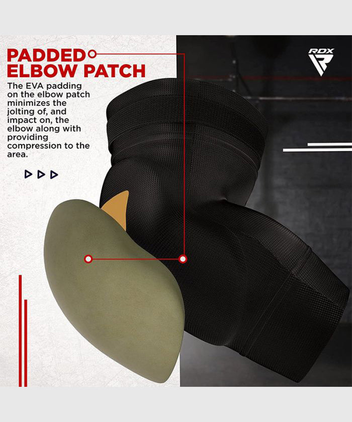 RDX Padded Elbow Support - Black/Gold