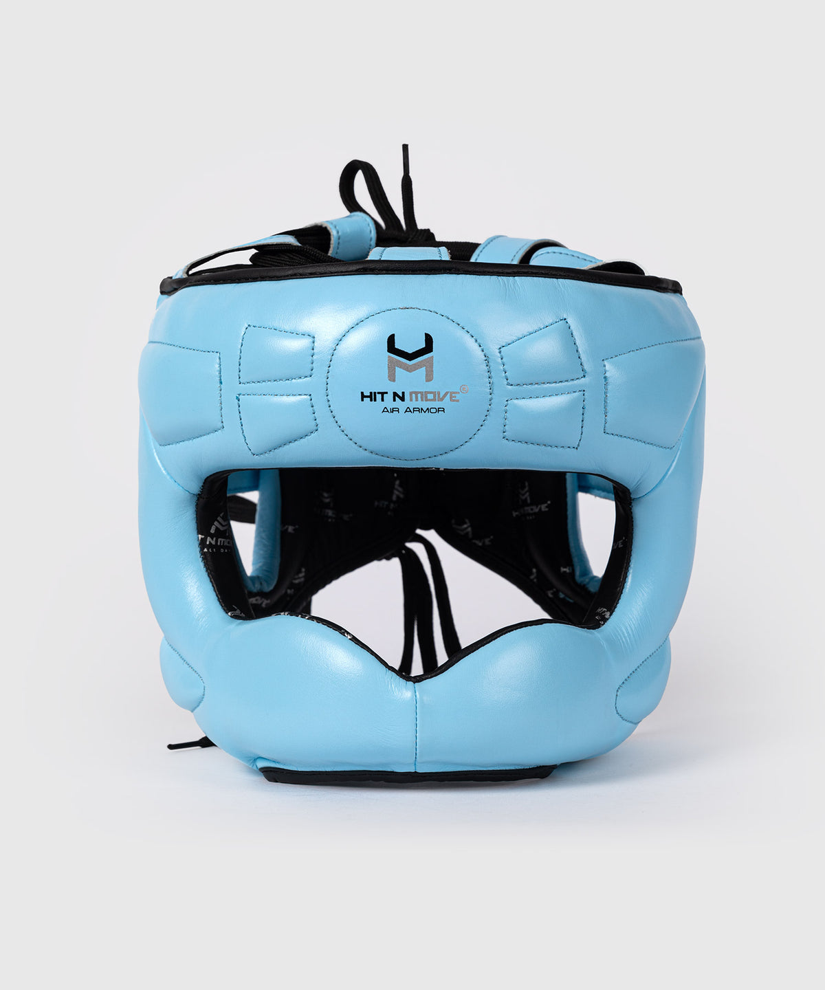 Hit N Move Casco de Boxeo con Barra - Azul Celeste