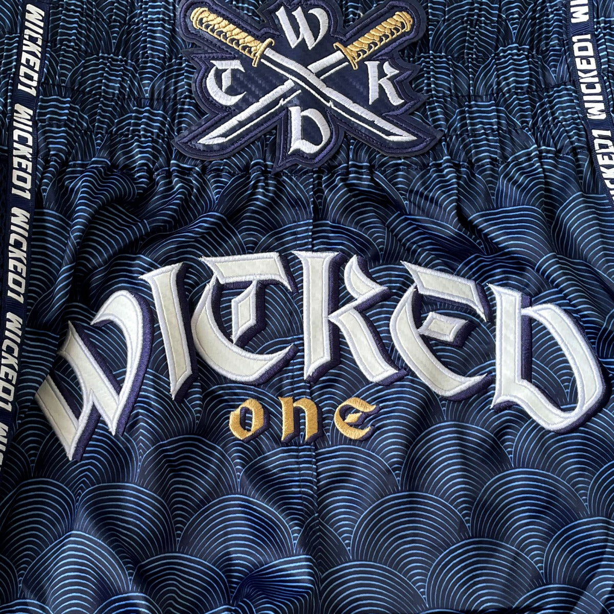 Short Muay Thai Wicked One Samurai - Bleu
