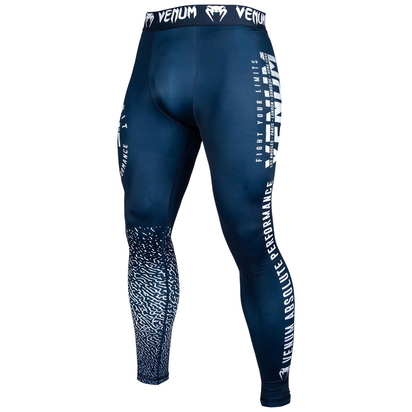 Venum Signature Compression Pants - Navy/White