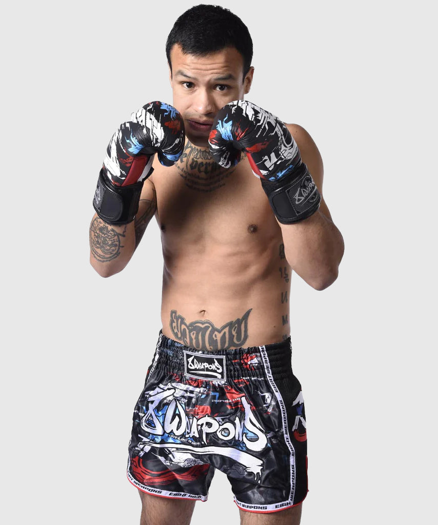 Short de Muay Thai 8 Weapons Cut Like A Blade 2.0 - Noir