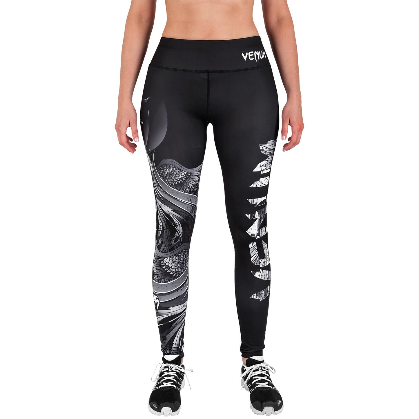 Phoenix Damen Leggings - Schwarz/Weiß
