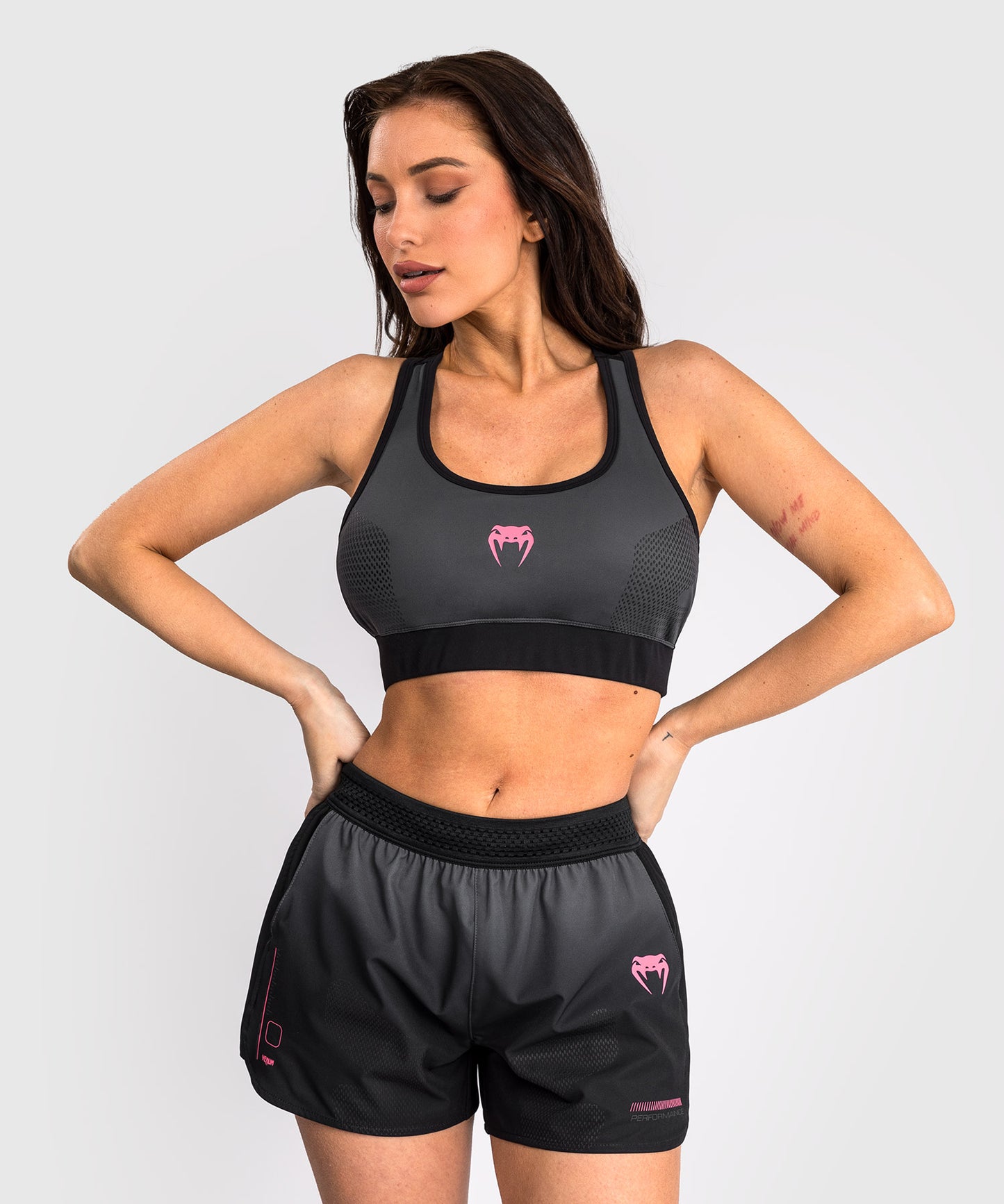 Venum Tactical XT Sports Bra - Black/Temper Storm Grey