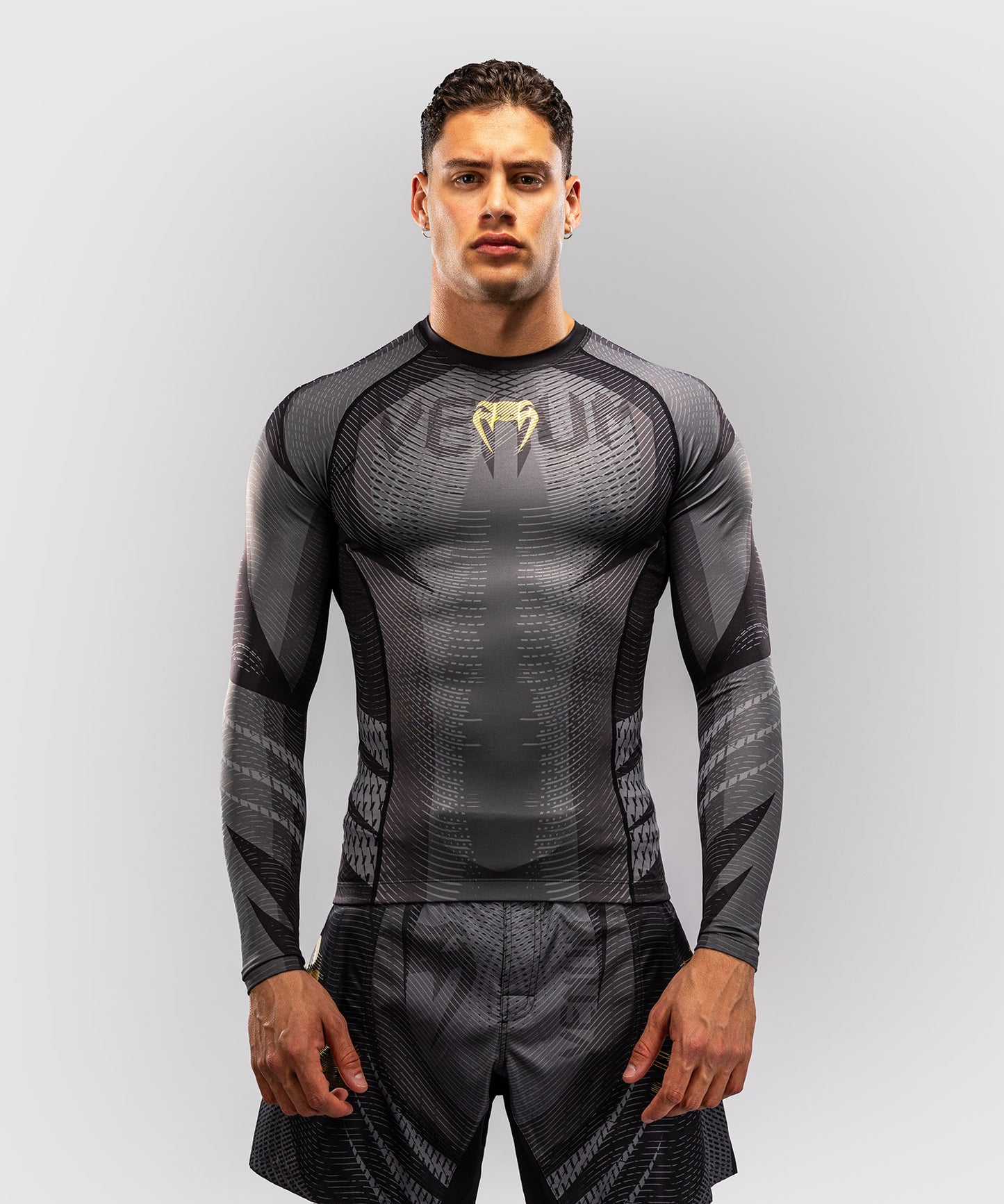 Venum Galactic 3.0 Langarm Rashguard - Schwarz/Gold