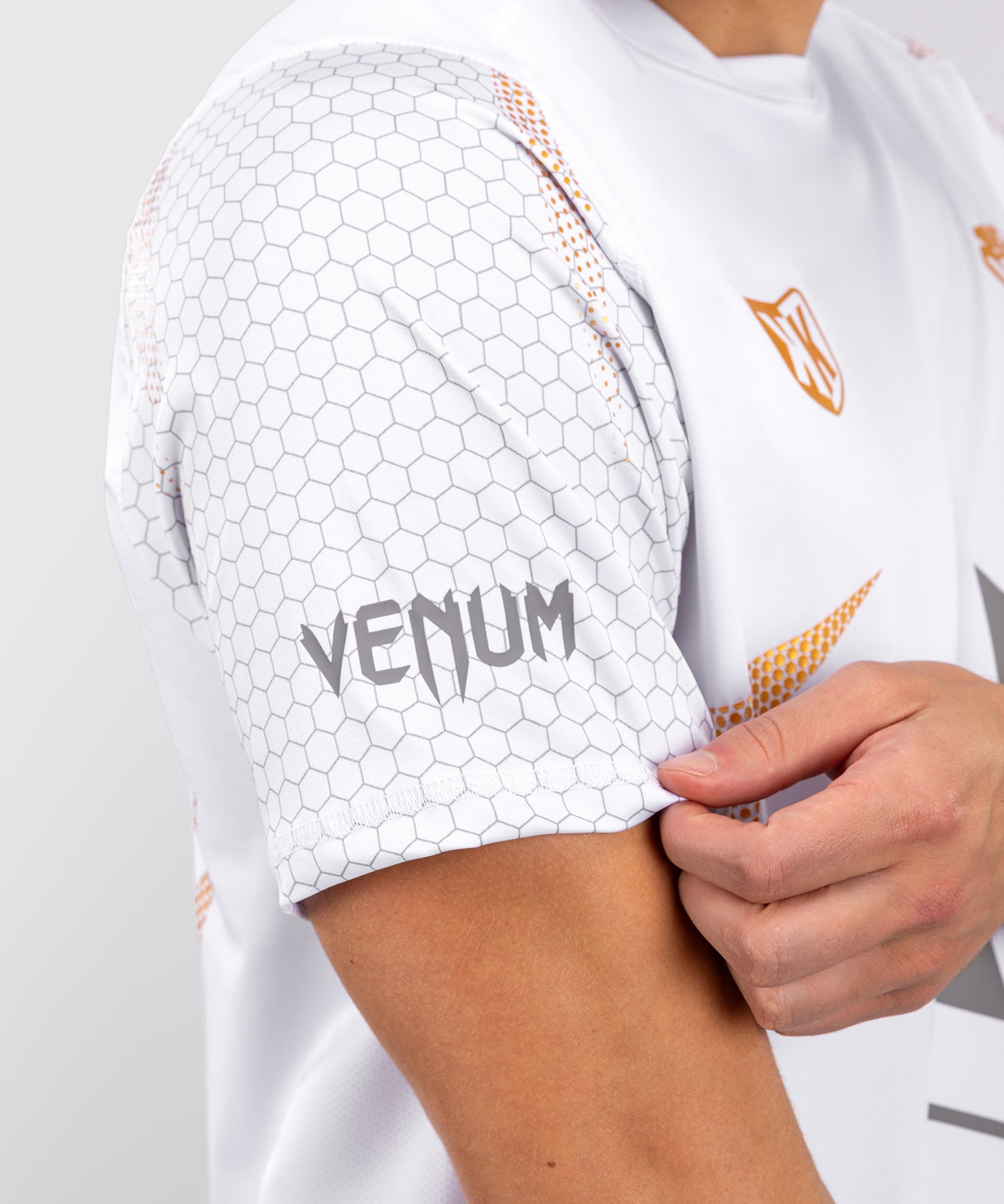 Hexagone MMA x Venum Dry Tech White/Gold T-shirt