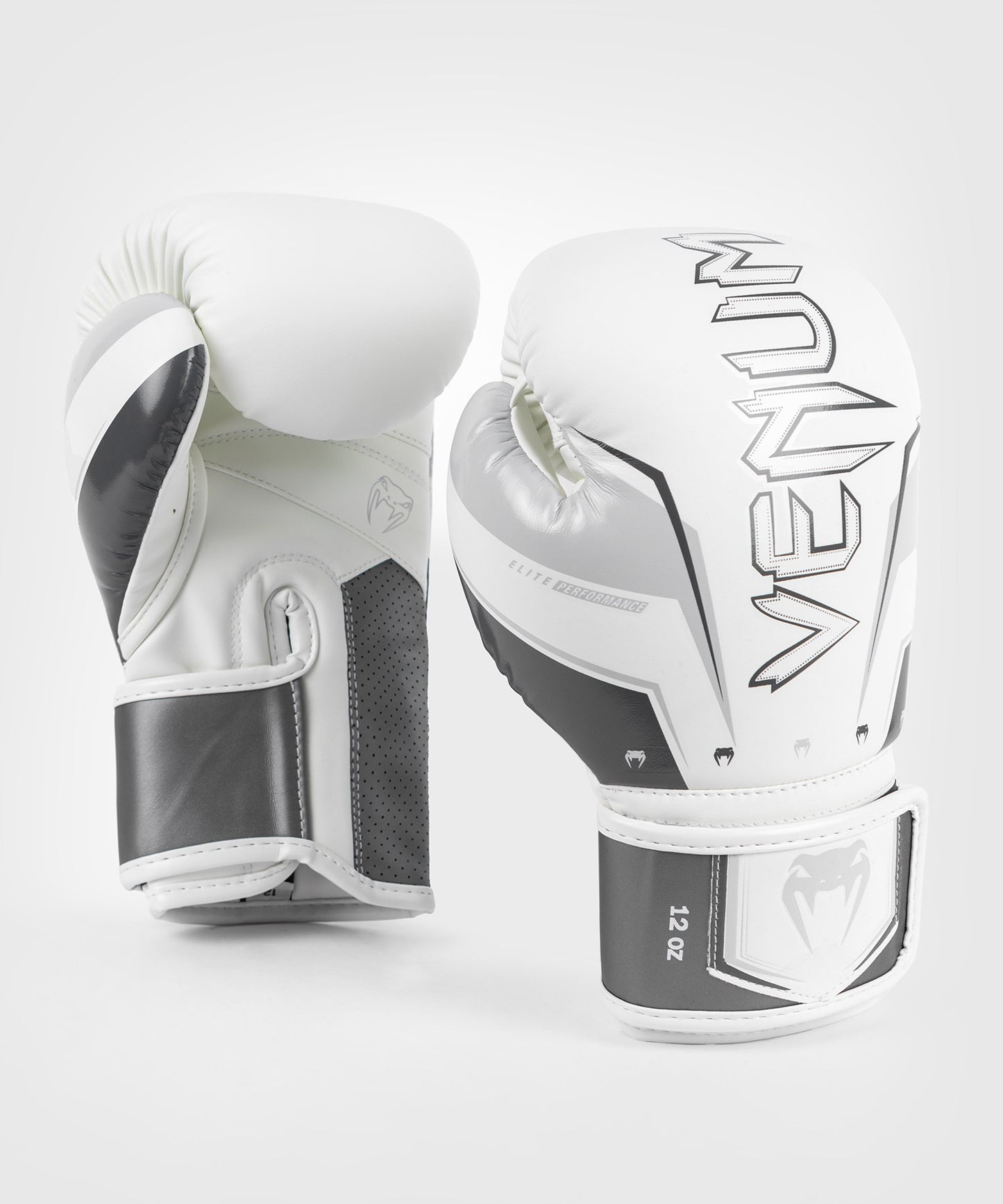 Gants de Boxe Venum Elite Evo - Gris/Blanc