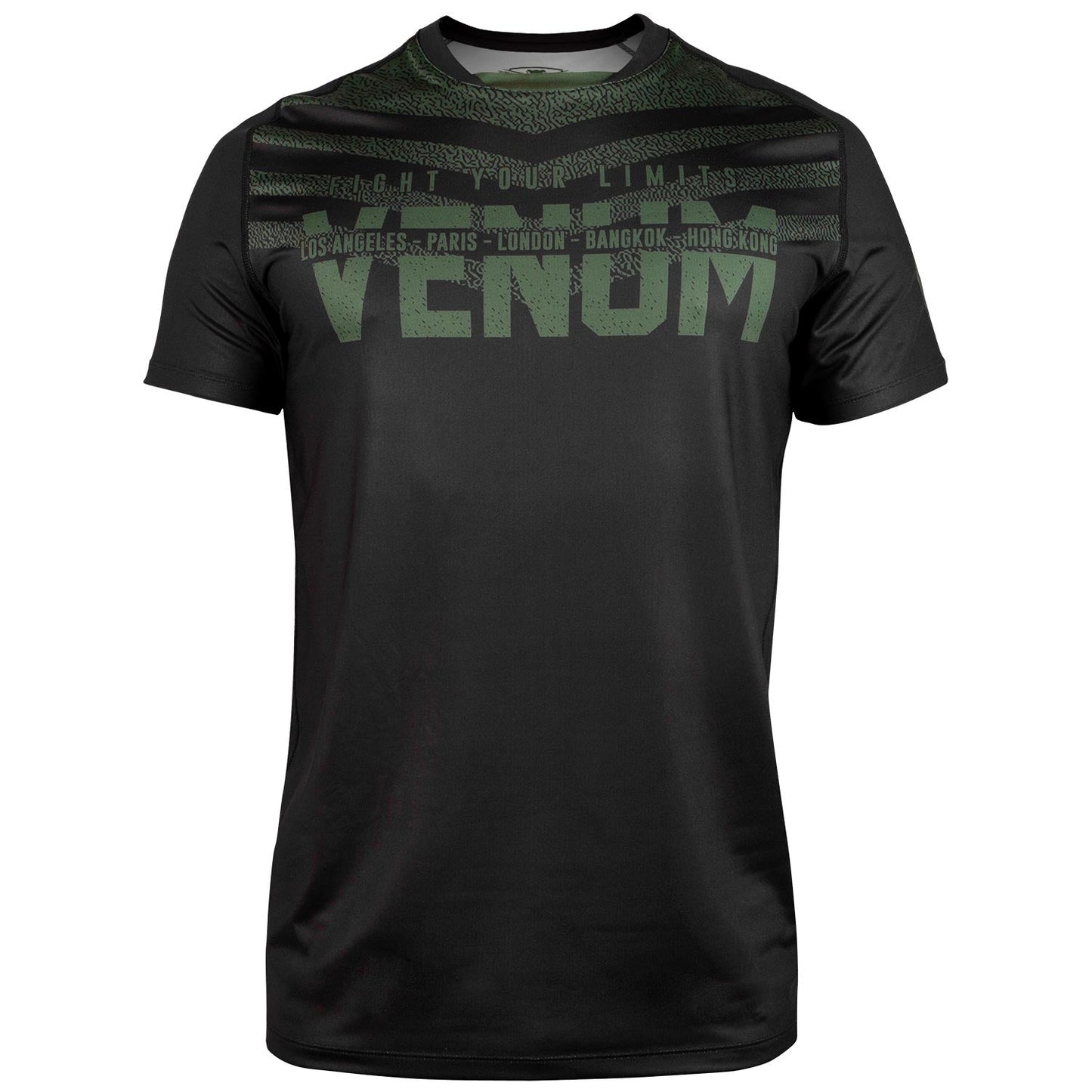 Dry Tech Venum Signature T-shirt - Black/Khaki - Exclusive