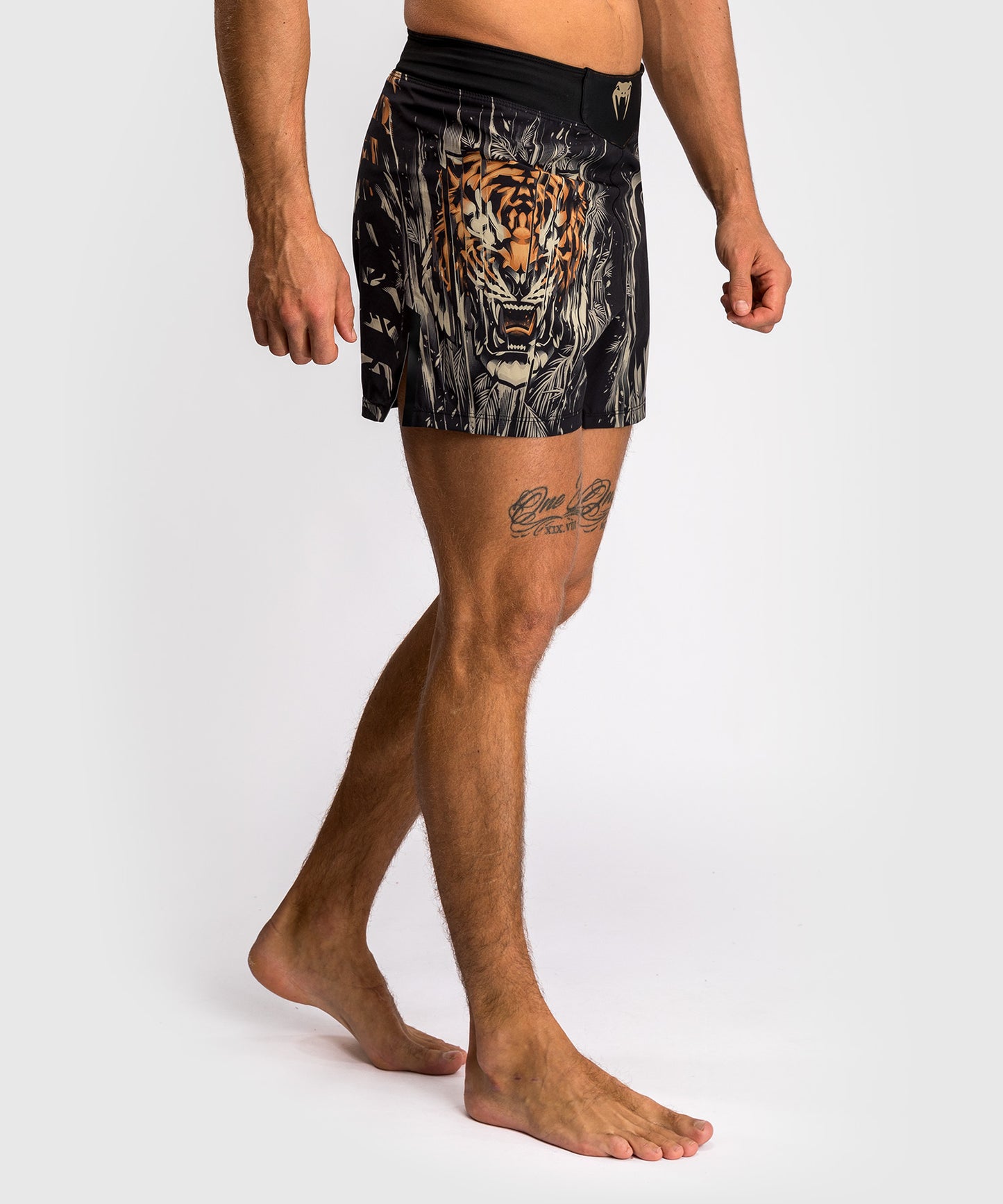 Venum Tiger Pantaloni da Combattimento da Uomo - Nero/Arancione Neon