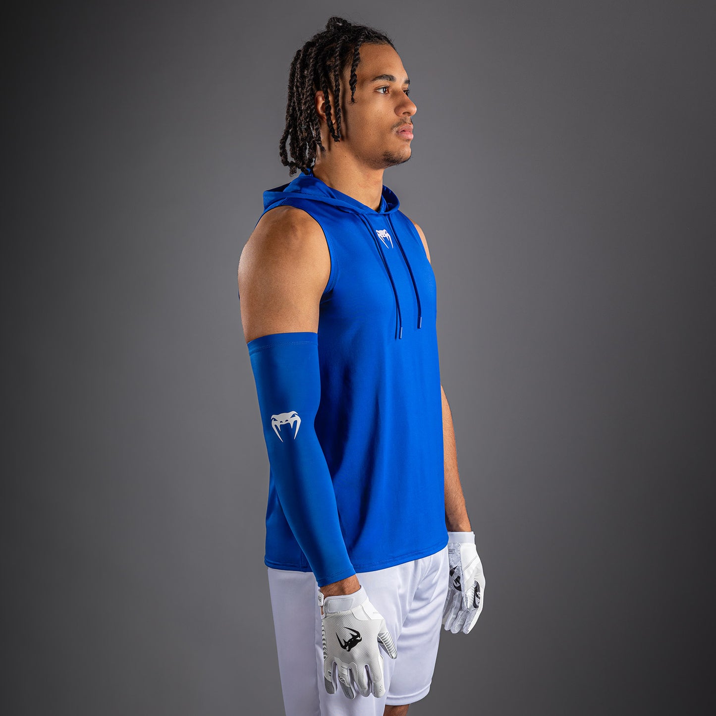 Sweat à capuche Dry Tech sans manches Venum Elite - Bleu Royal