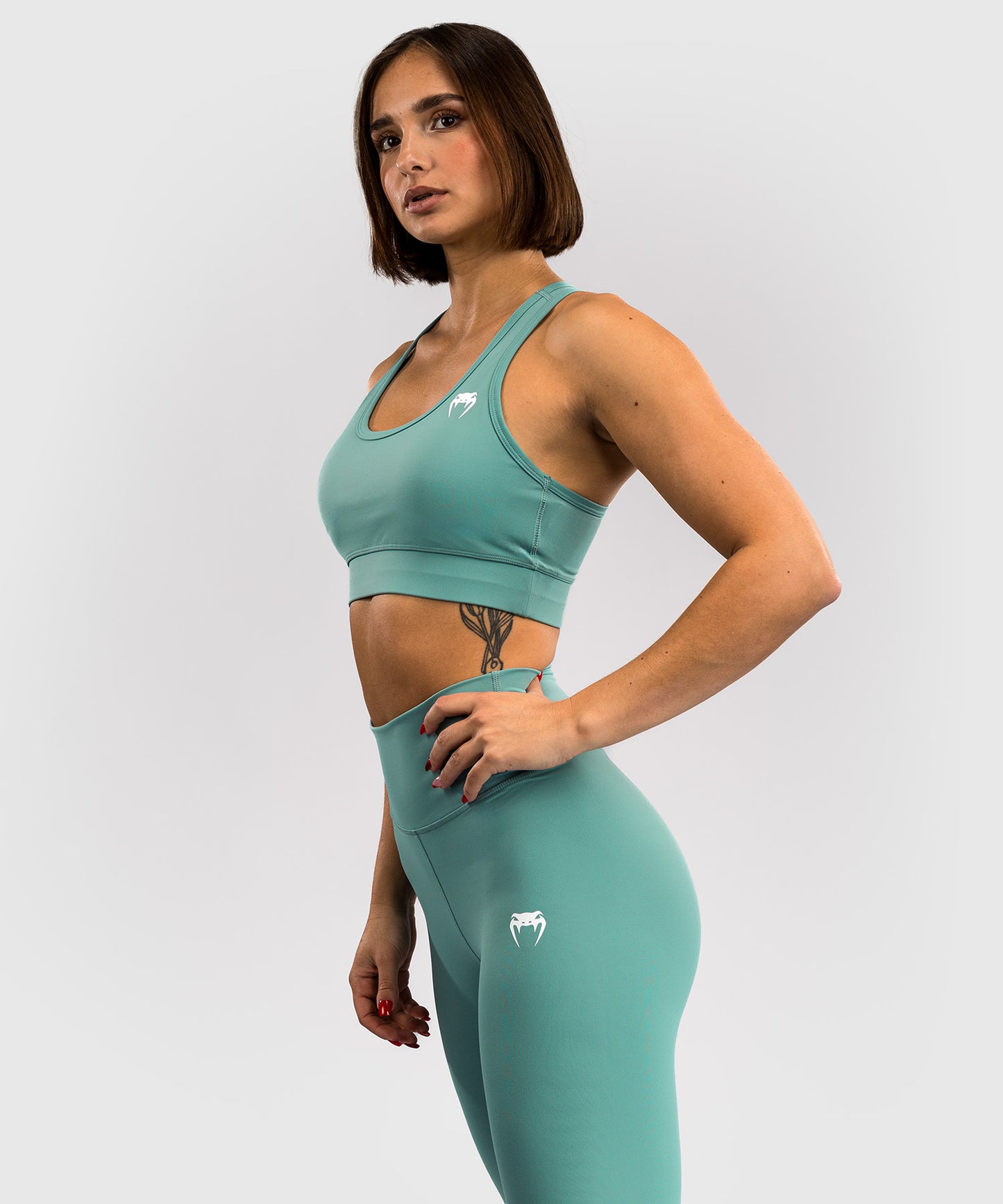 Venum Essential Medium Impact Sports Bra for Women - Water Green