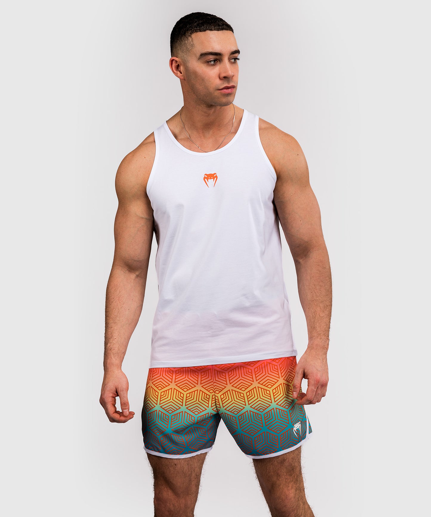 Venum Echo Tank Top - Weiß/Orange Sunset