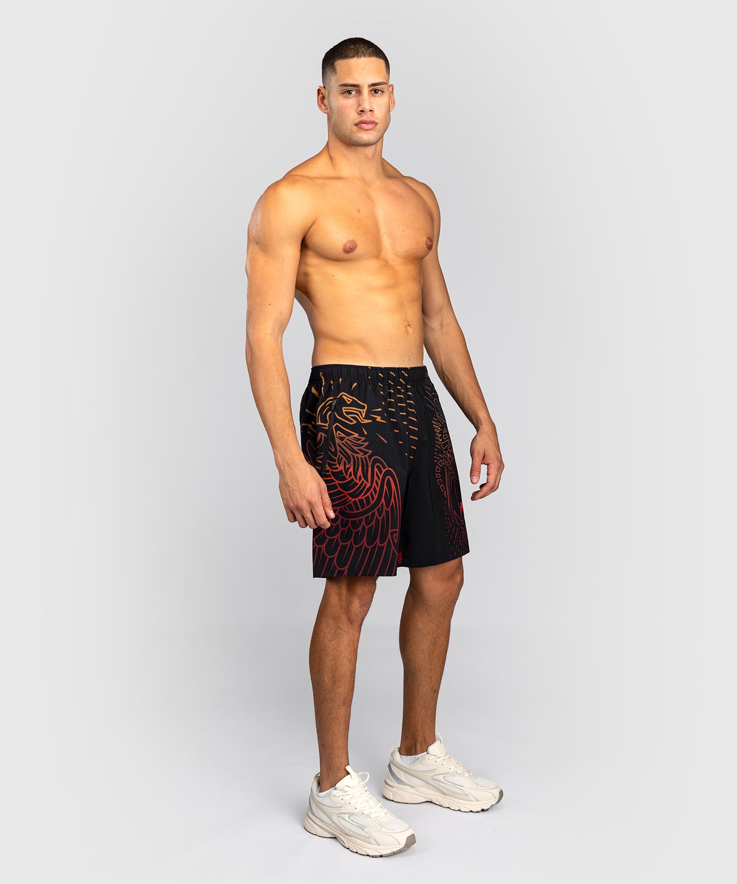 Venum Quetzal Fury Trainingsshorts - Schwarz/Fury Rot/Tangerine