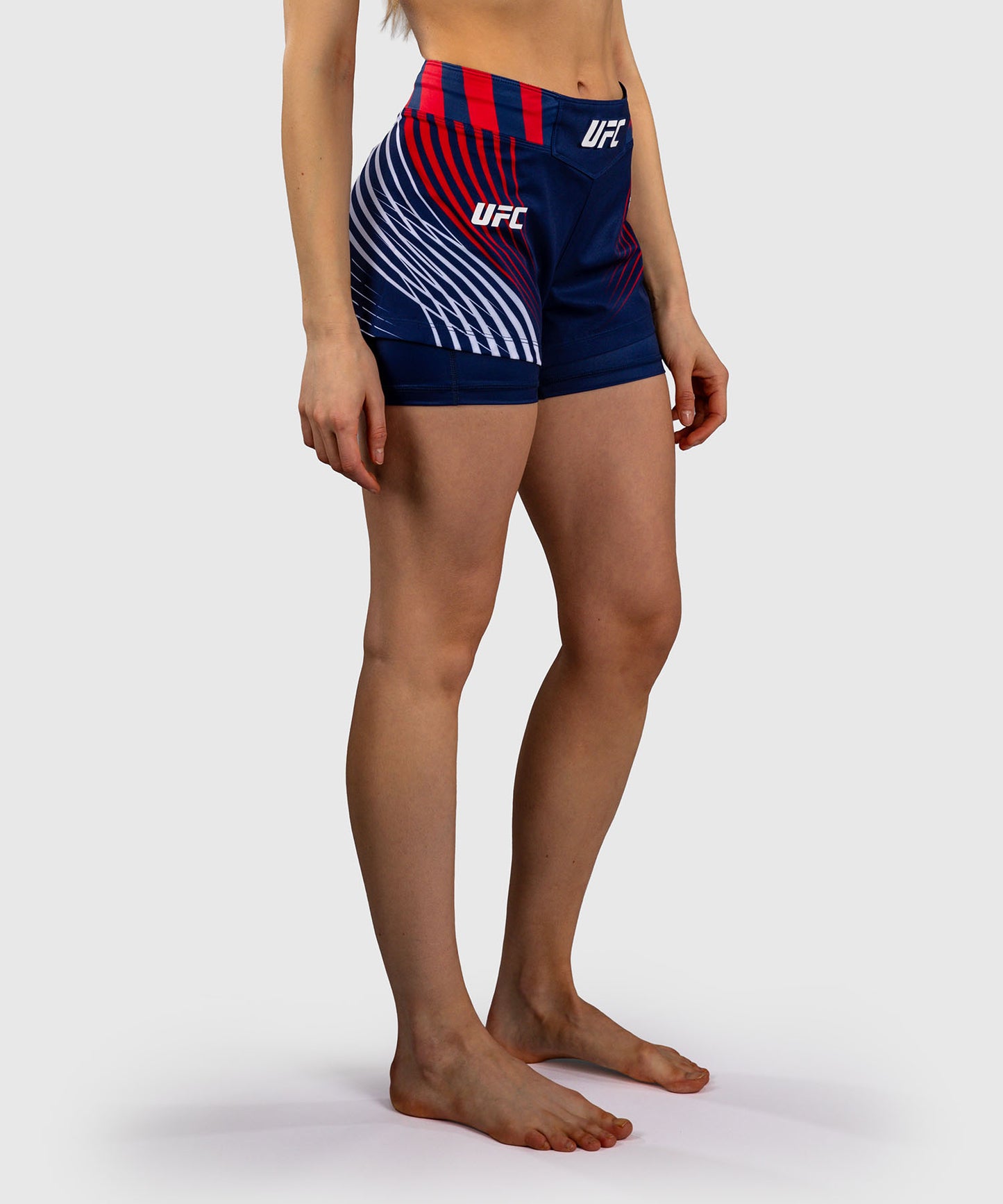 Official UFC Freedom 250 by Venum Authentic Fight Night Short de combat pour femme - Bleu