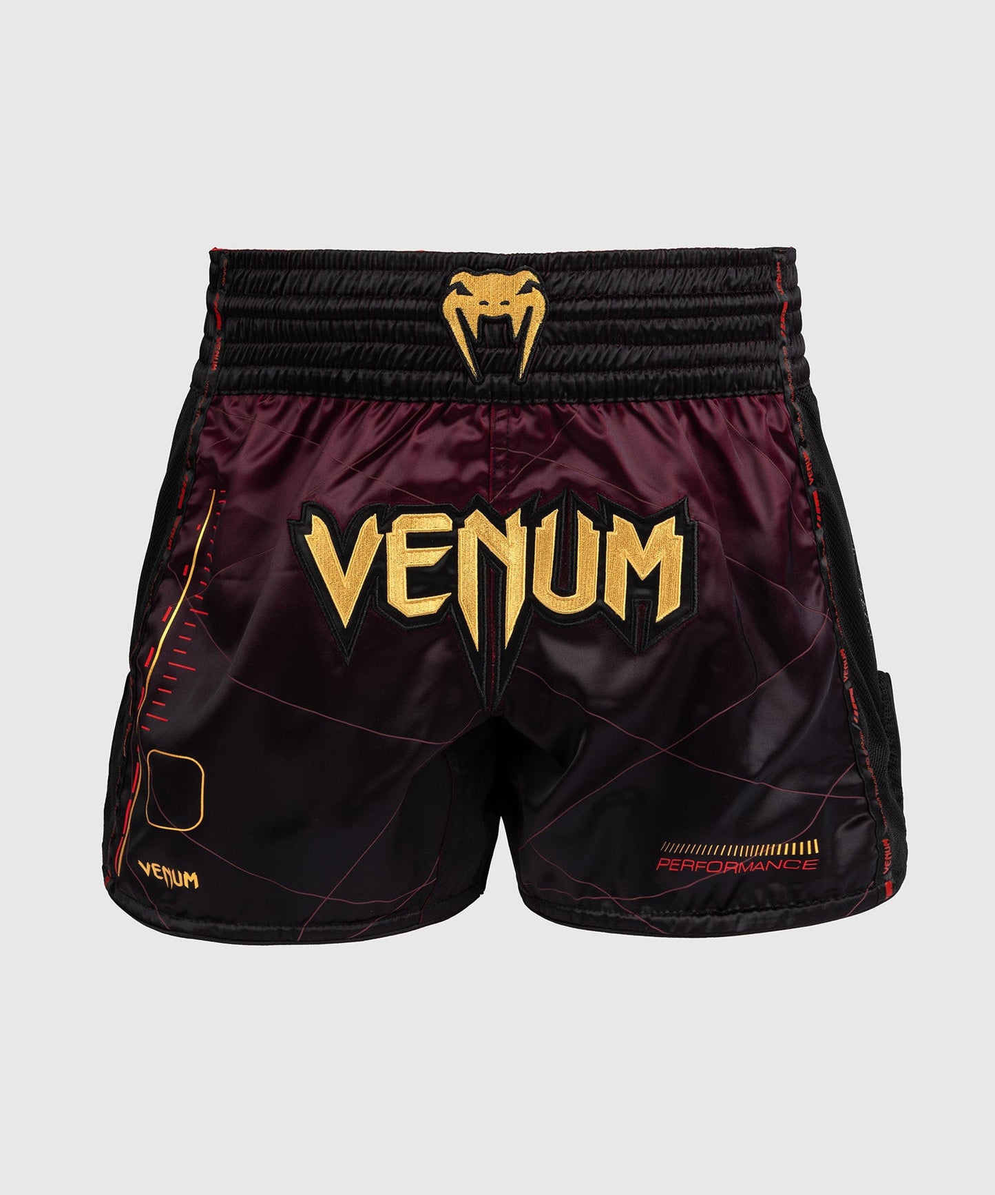 Muay Thai shorts Venum Tactical XT- Black/Bordeaux/Gold