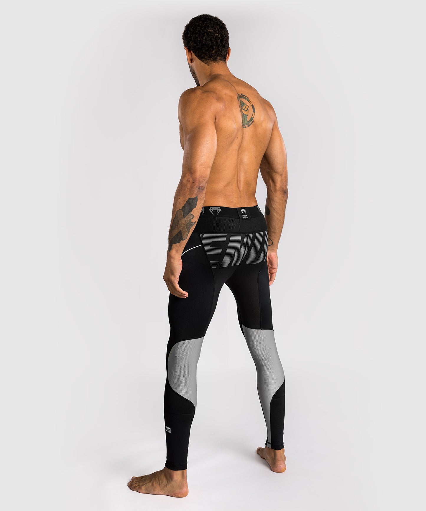 Pantalon de Compression Venum Adrenaline – Noir/Gris Argenté