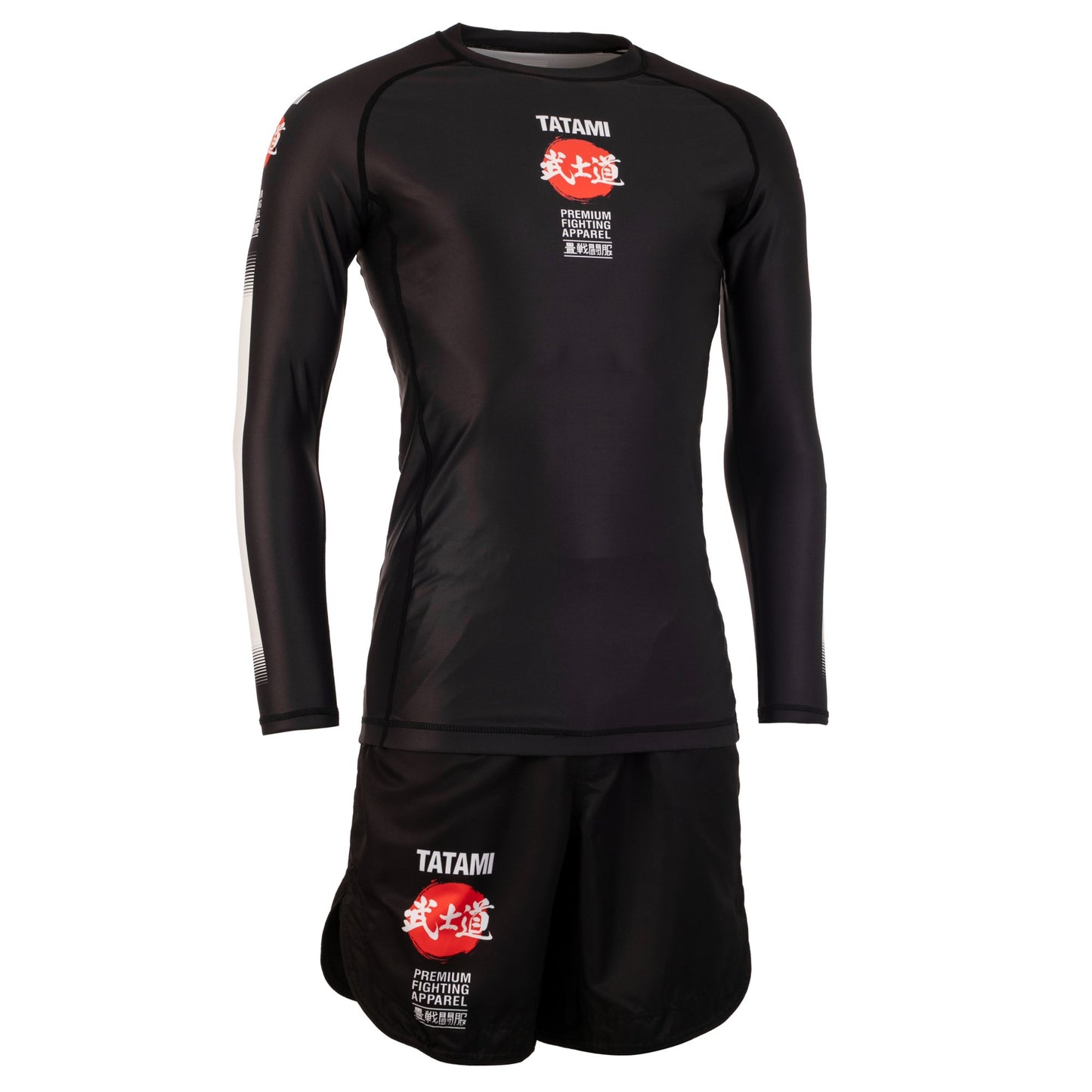 Short de MMA Tatami Fightwear mi-long grappling - Noir