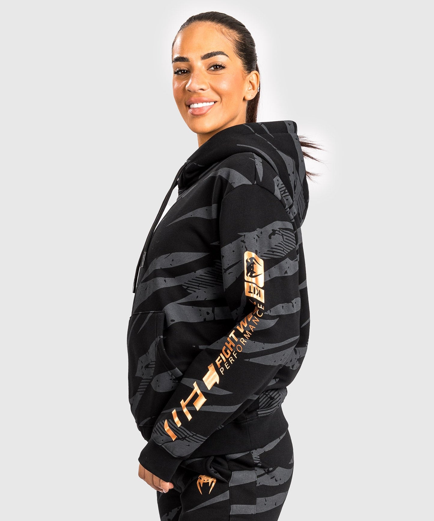 Women's Hooded Sweatshirt UFC Adrenaline by Venum Fight Week - Urban Camo