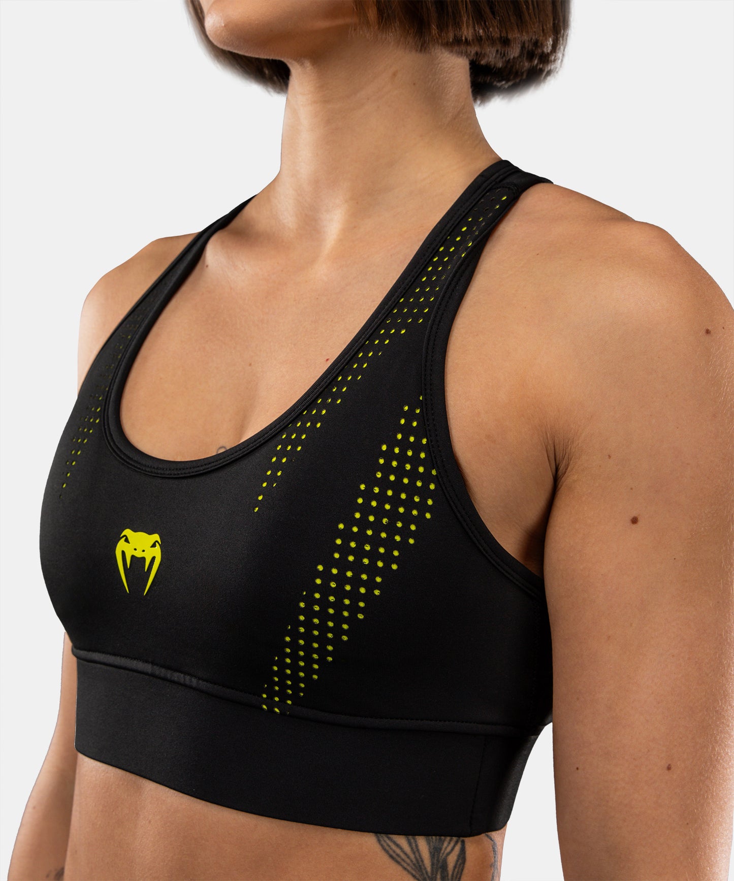 Venum Lazer Sport-BH für Damen - Schwarz/Gelb