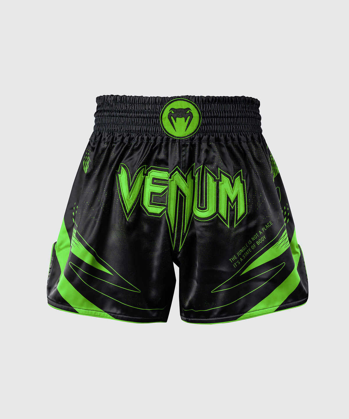 Venum Amazonia Reborn Pantalón corto de Muay Thai - Negro/Verde