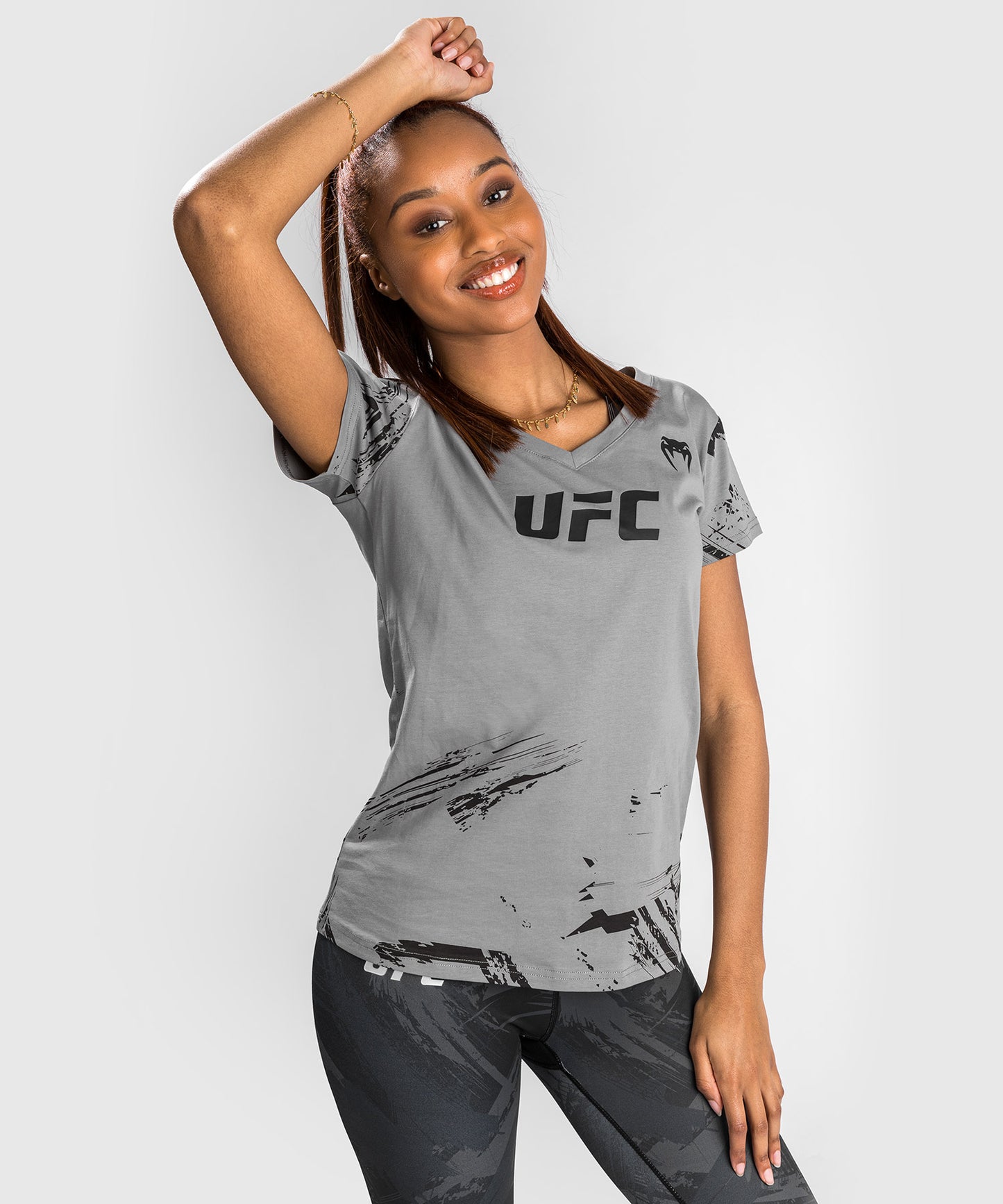 T-Shirt UFC Venum Authentic Fight Week 2.0 - Pour Femmes - Gris