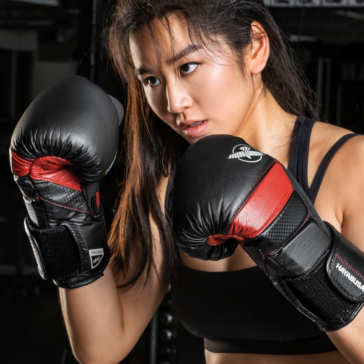 Guantes de boxeo Hayabusa T3 - Negro/Rojo