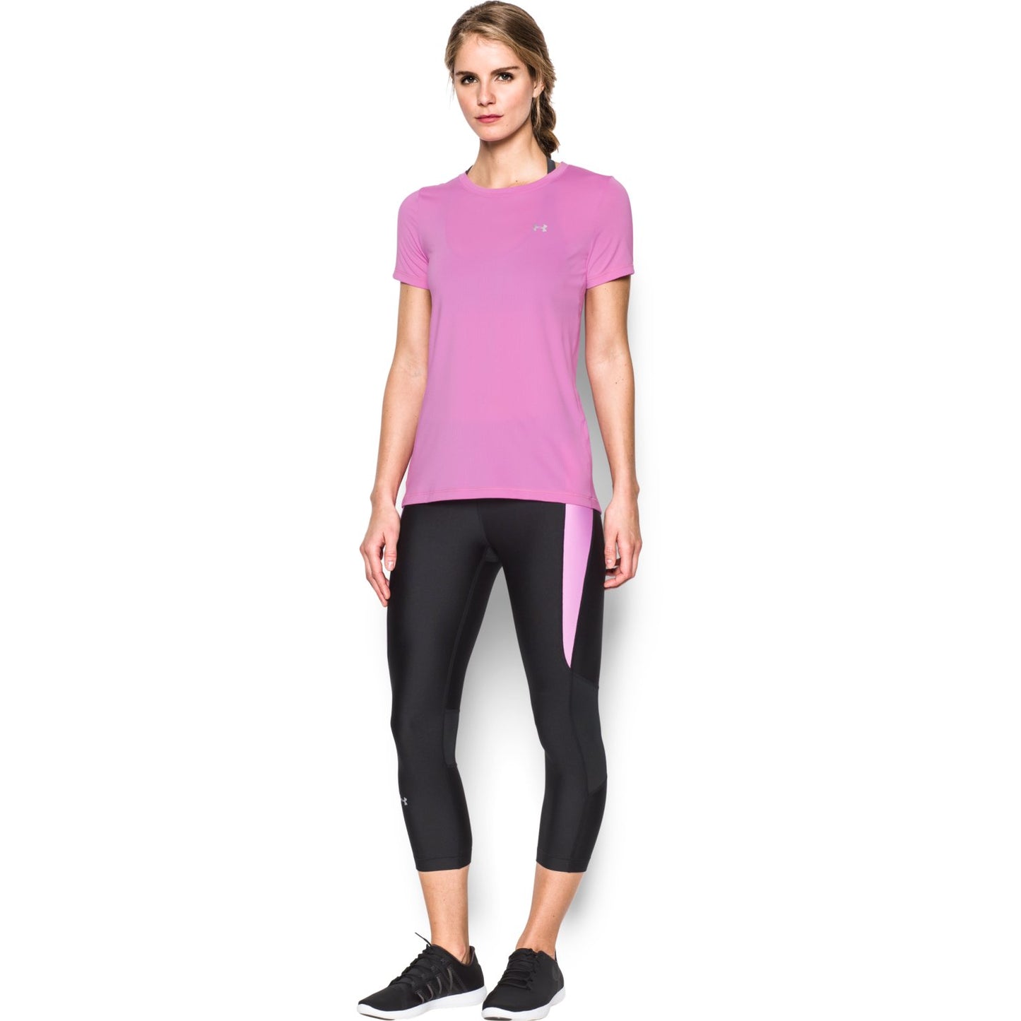 T-shirt Femme Under Armour Heatgear Armour - Rose