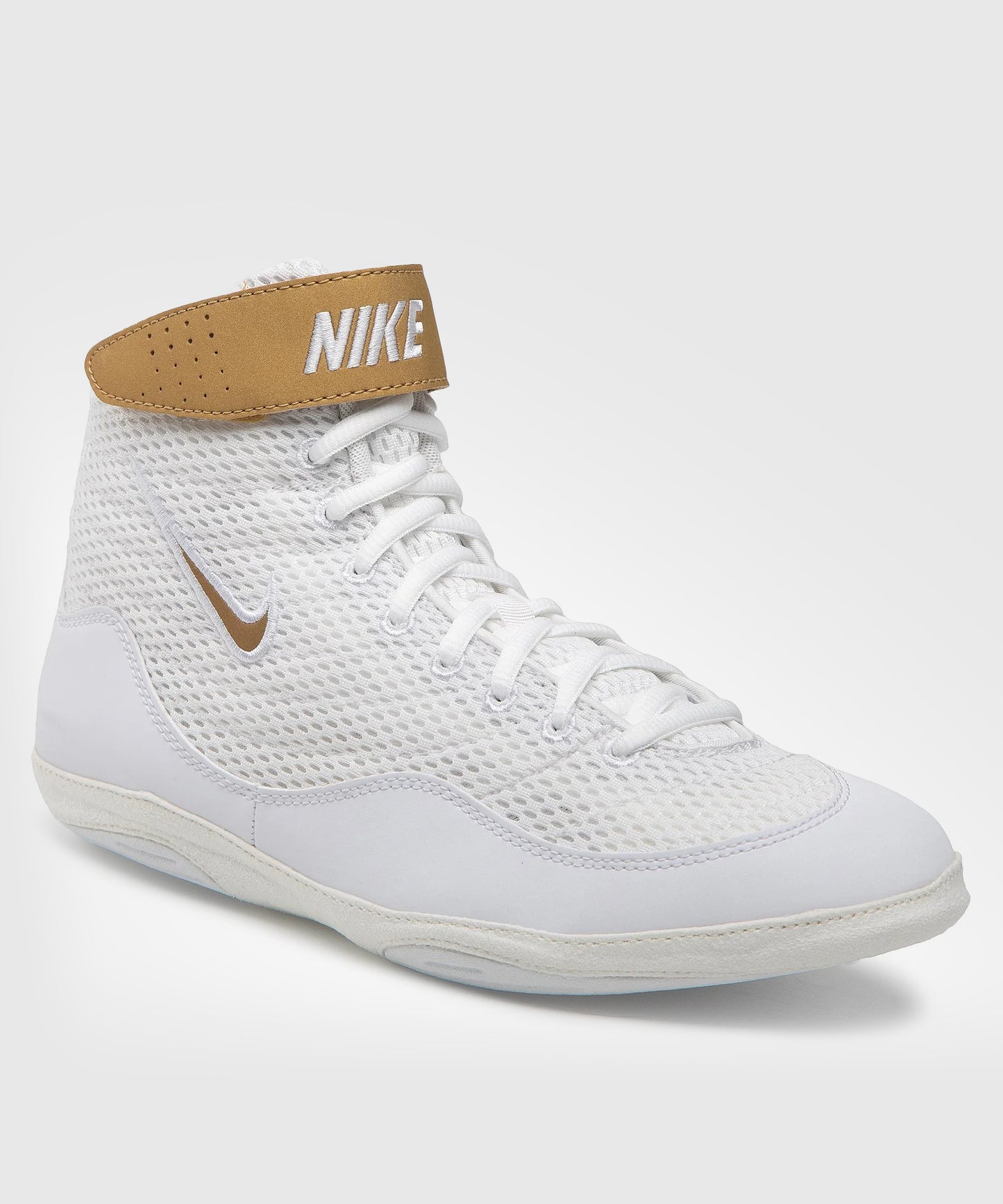Nike Inflict 3 Wrestling Shoes - White/Gold