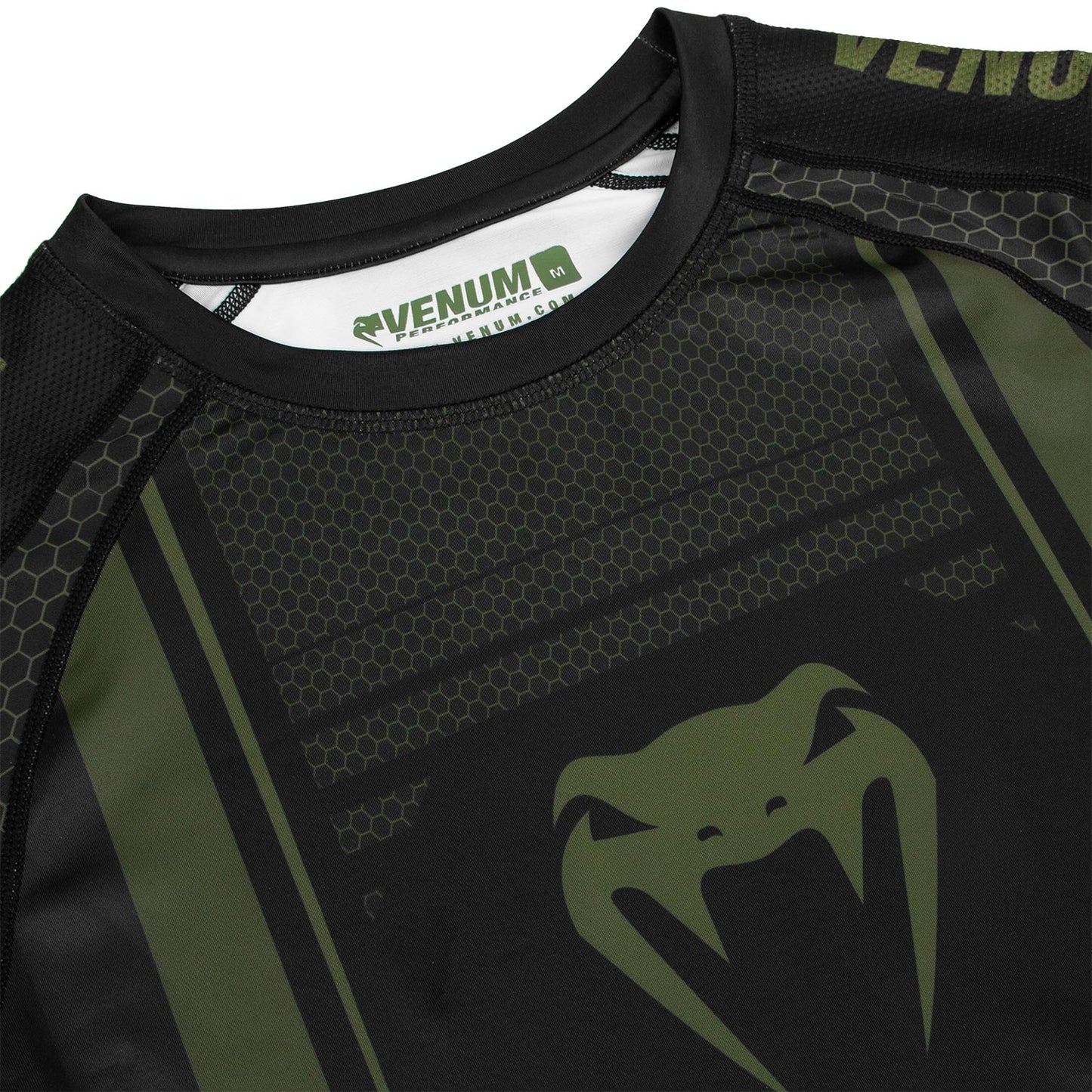 Venum Technical 2.0 Rashguard - Kurzarm - Schwarz/Kaki - Exclusiv