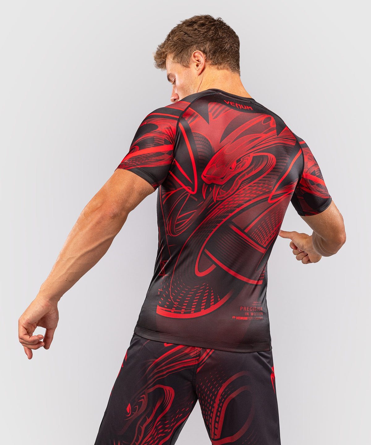 Rashguard manches courtes Venum Crimson Viper 2.0 - Noir/Rouge