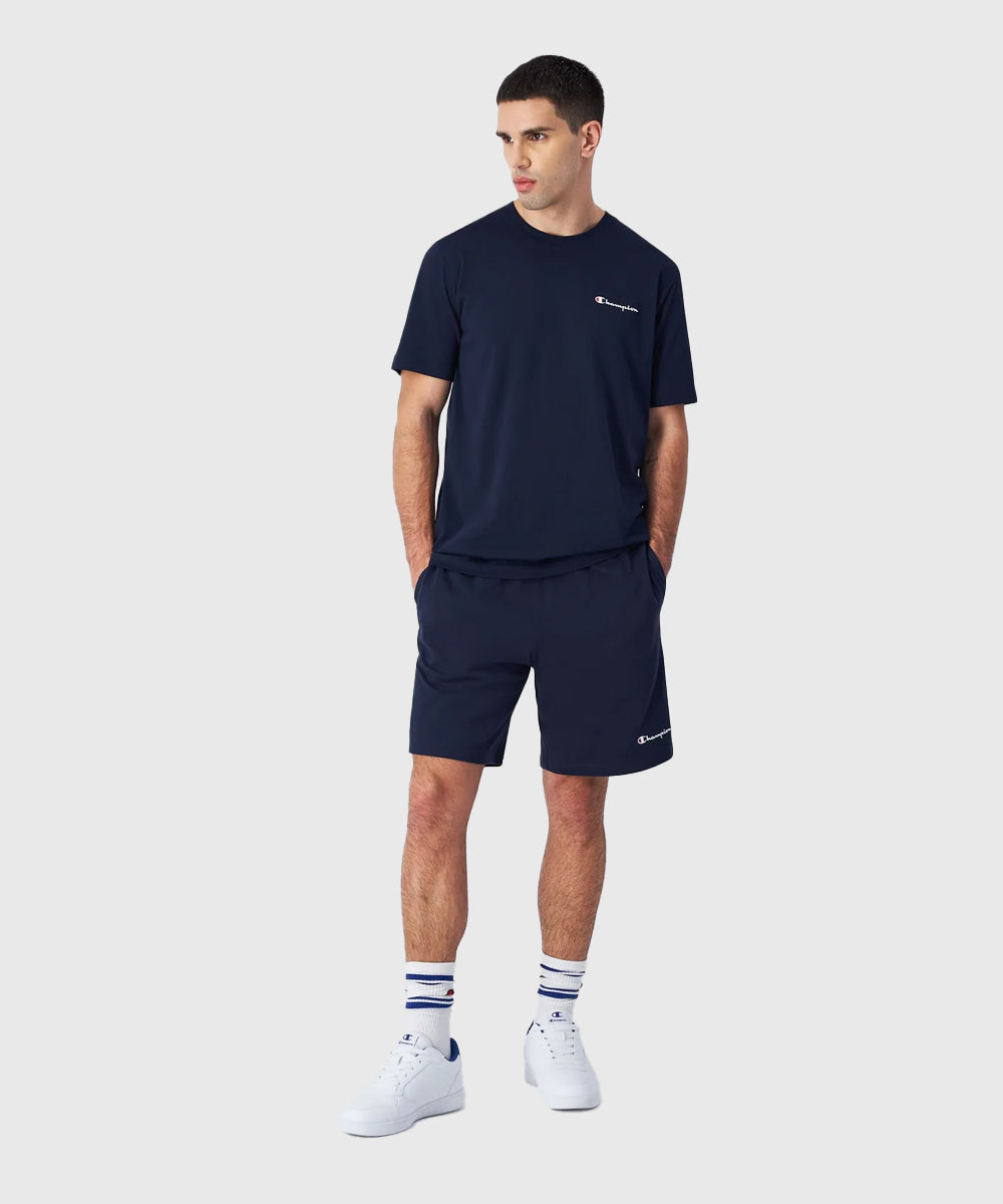 T-Shirt Champion En Jersey De Coton Avec Petit Logo - Bleu Marine