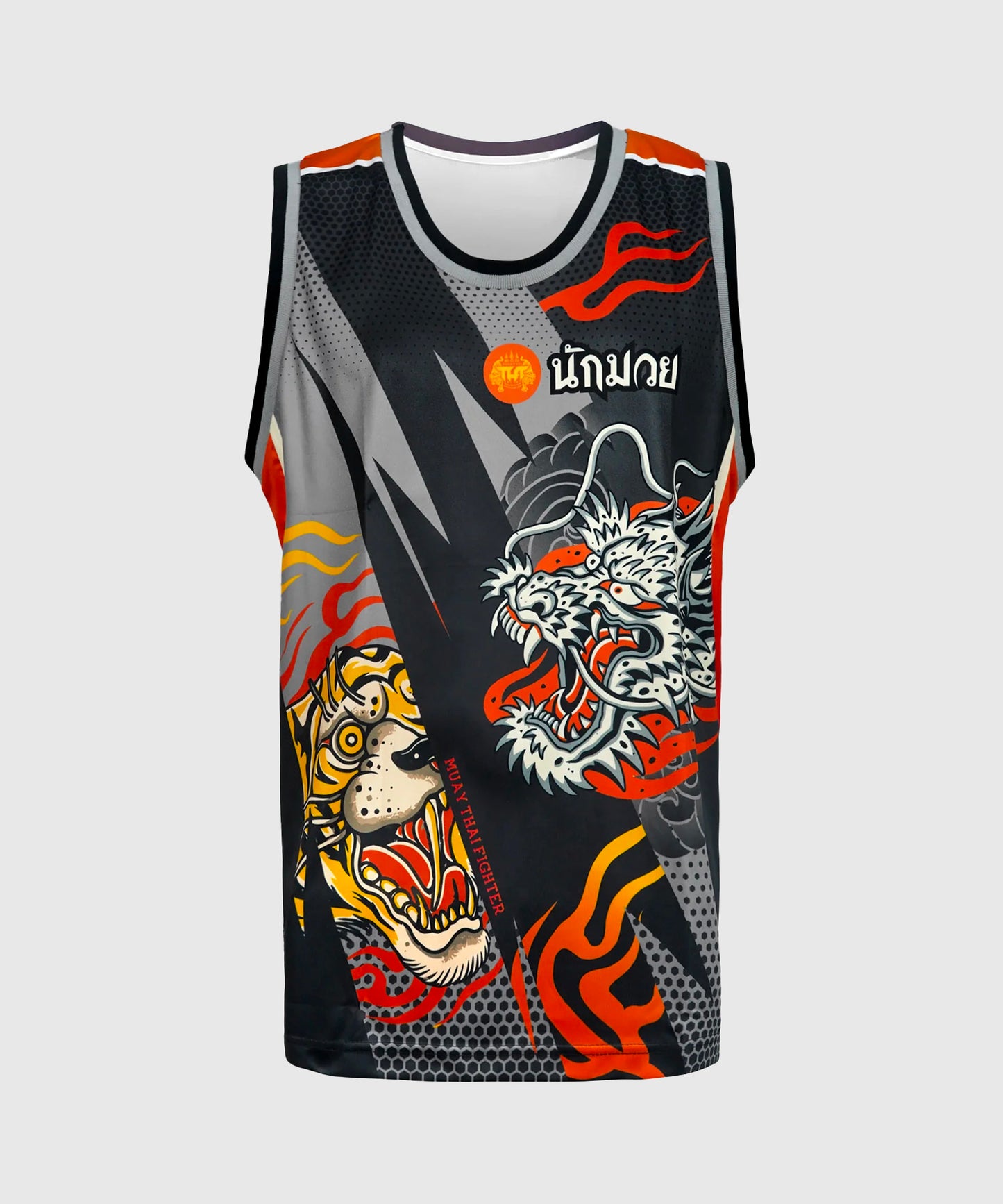 Tank Top Tuff Japanese Yin-Yang - Noir